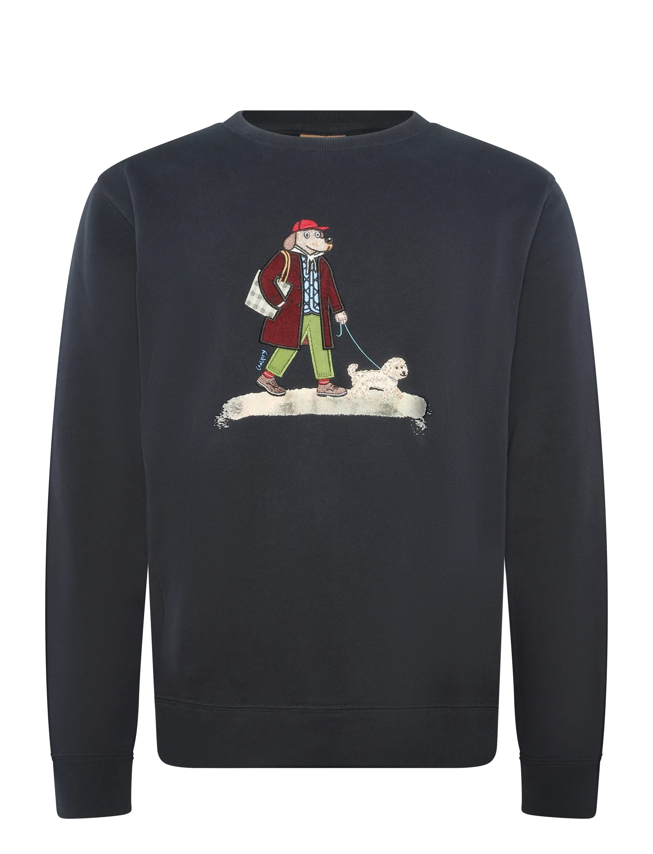 Mos Mosh Gallery MMGLudvig Crew Sweat - Sweatshirts - SALUTE NAVY / navy