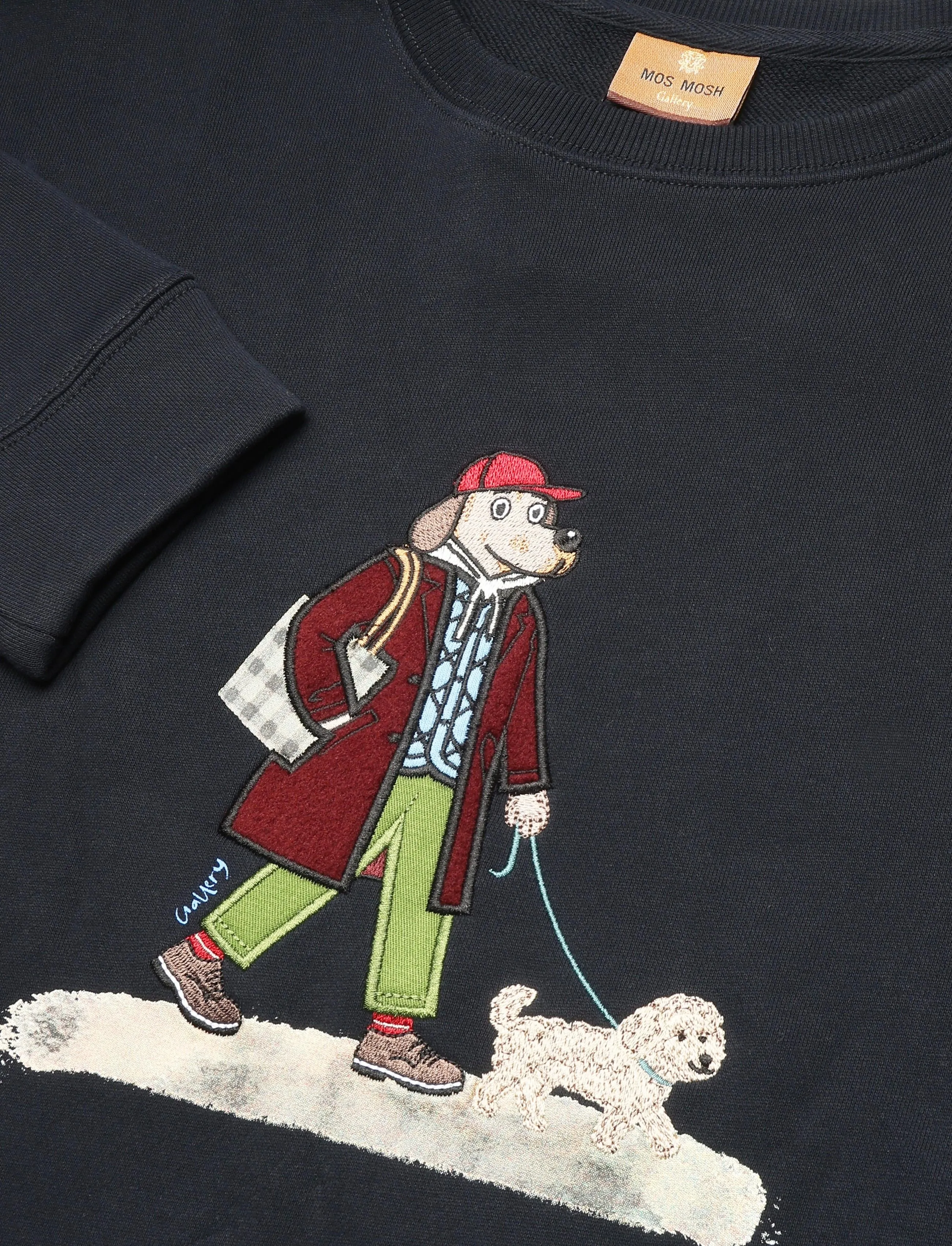 Mos Mosh Gallery - MMGLudvig Crew Sweat - salute navy - 2