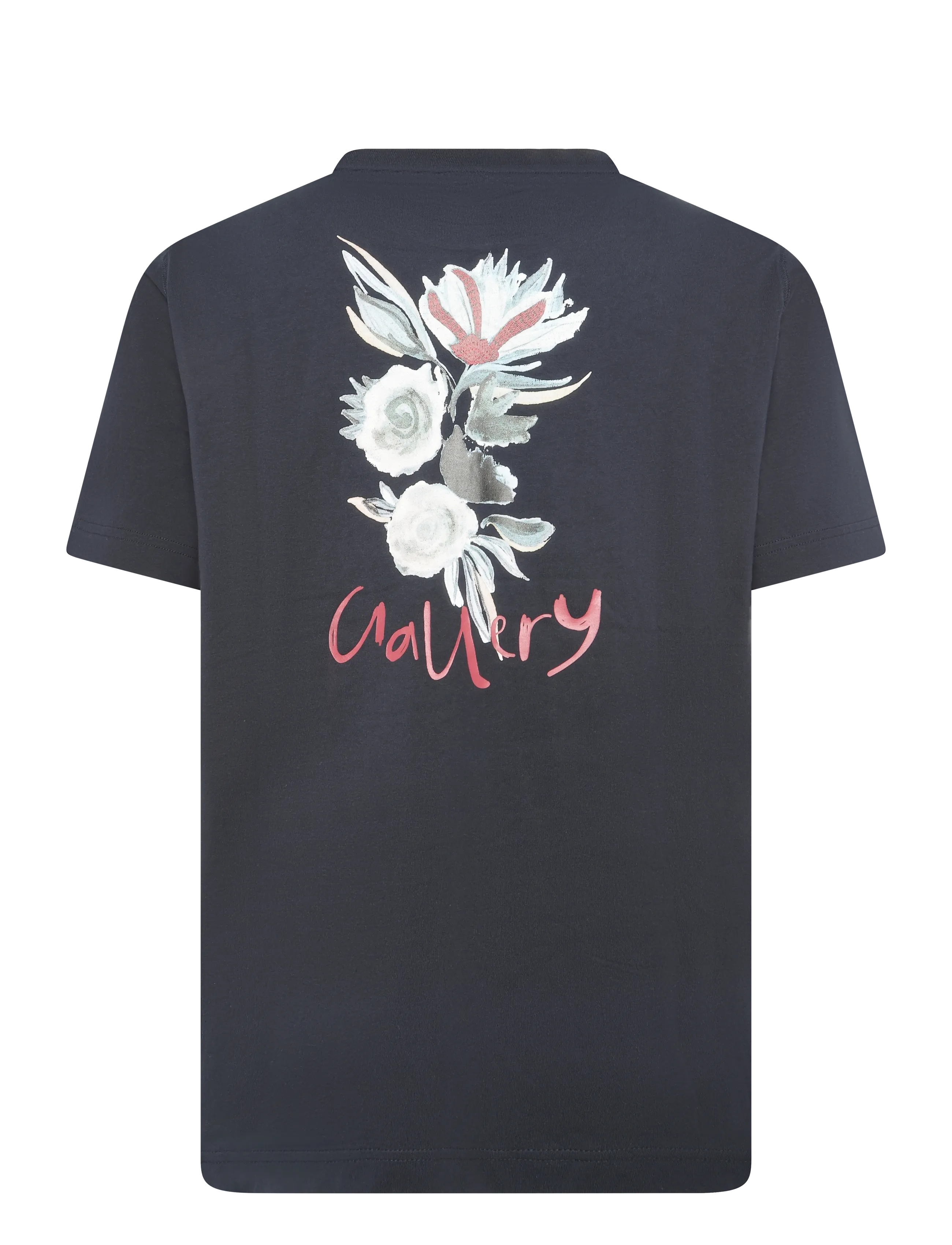 Mos Mosh Gallery - MMGMotion Flower Tee - kurzärmelige t-shirts - salute navy - 1