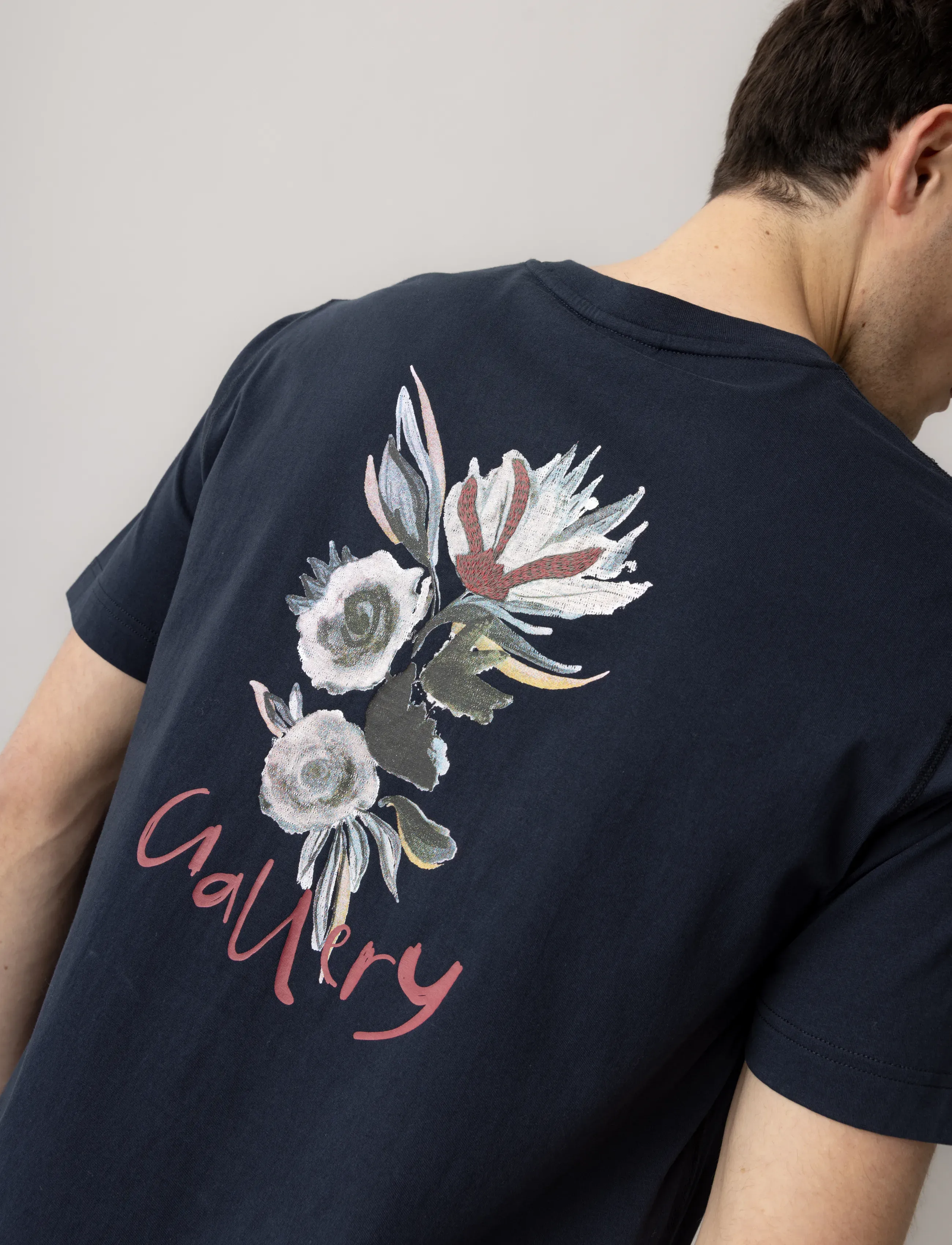 Mos Mosh Gallery - MMGMotion Flower Tee - kurzärmelige t-shirts - salute navy - 3