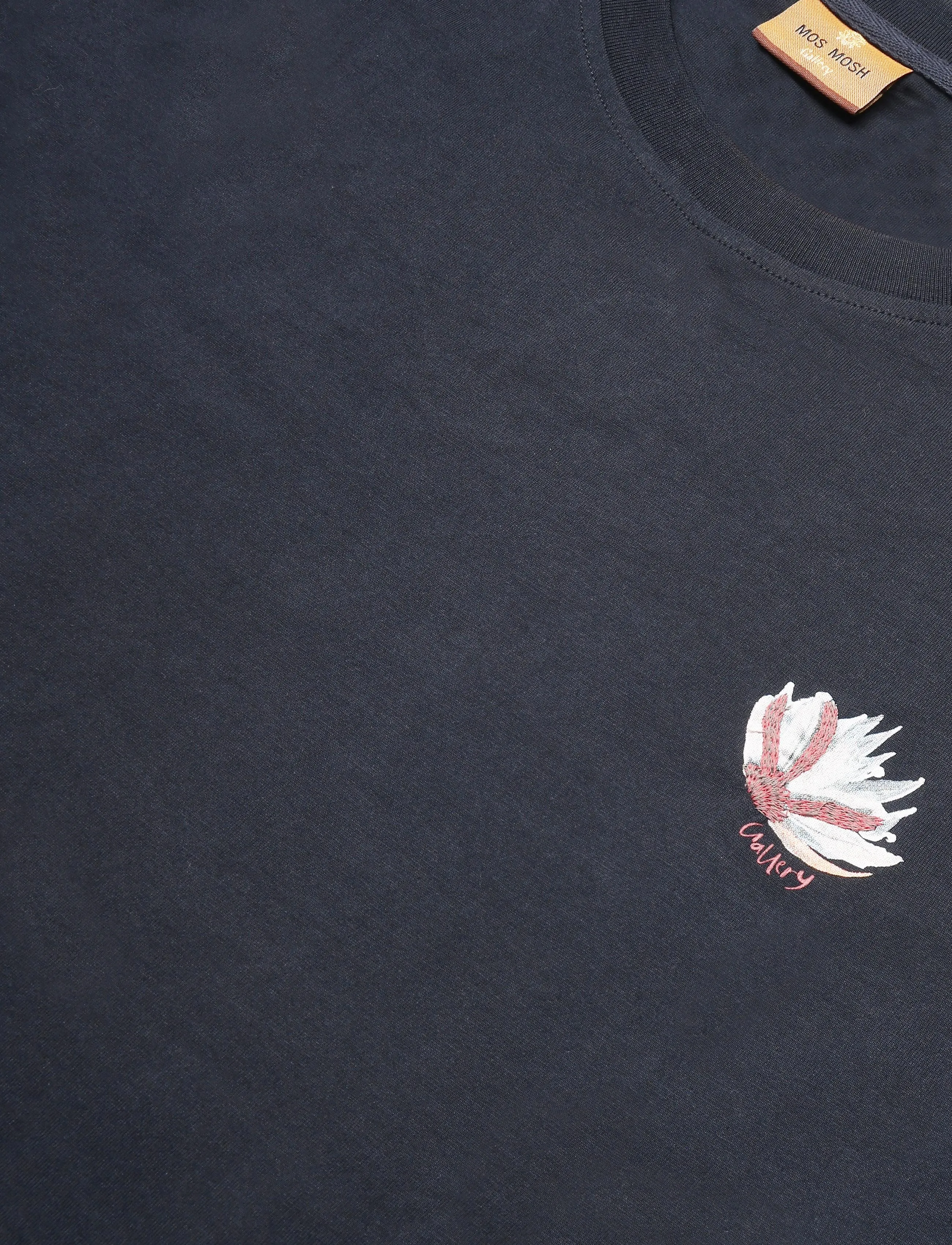Mos Mosh Gallery - MMGMotion Flower Tee - kurzärmelige t-shirts - salute navy - 2