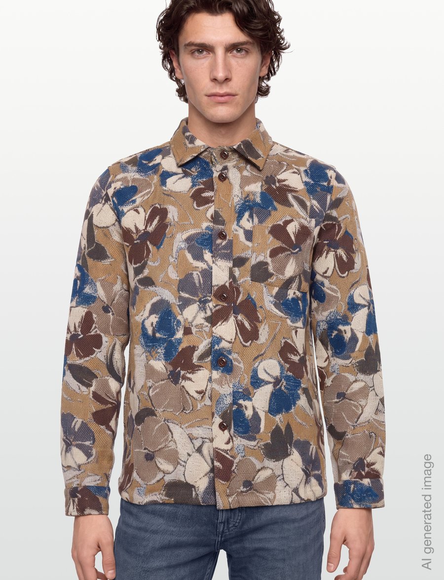 Mos Mosh Gallery - MMGDavid Paint Overshirt - Überhemden - indigo blue - 3
