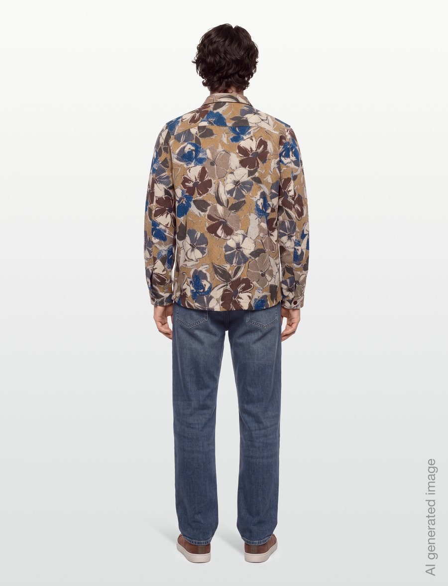 Mos Mosh Gallery - MMGDavid Paint Overshirt - Überhemden - indigo blue - 4