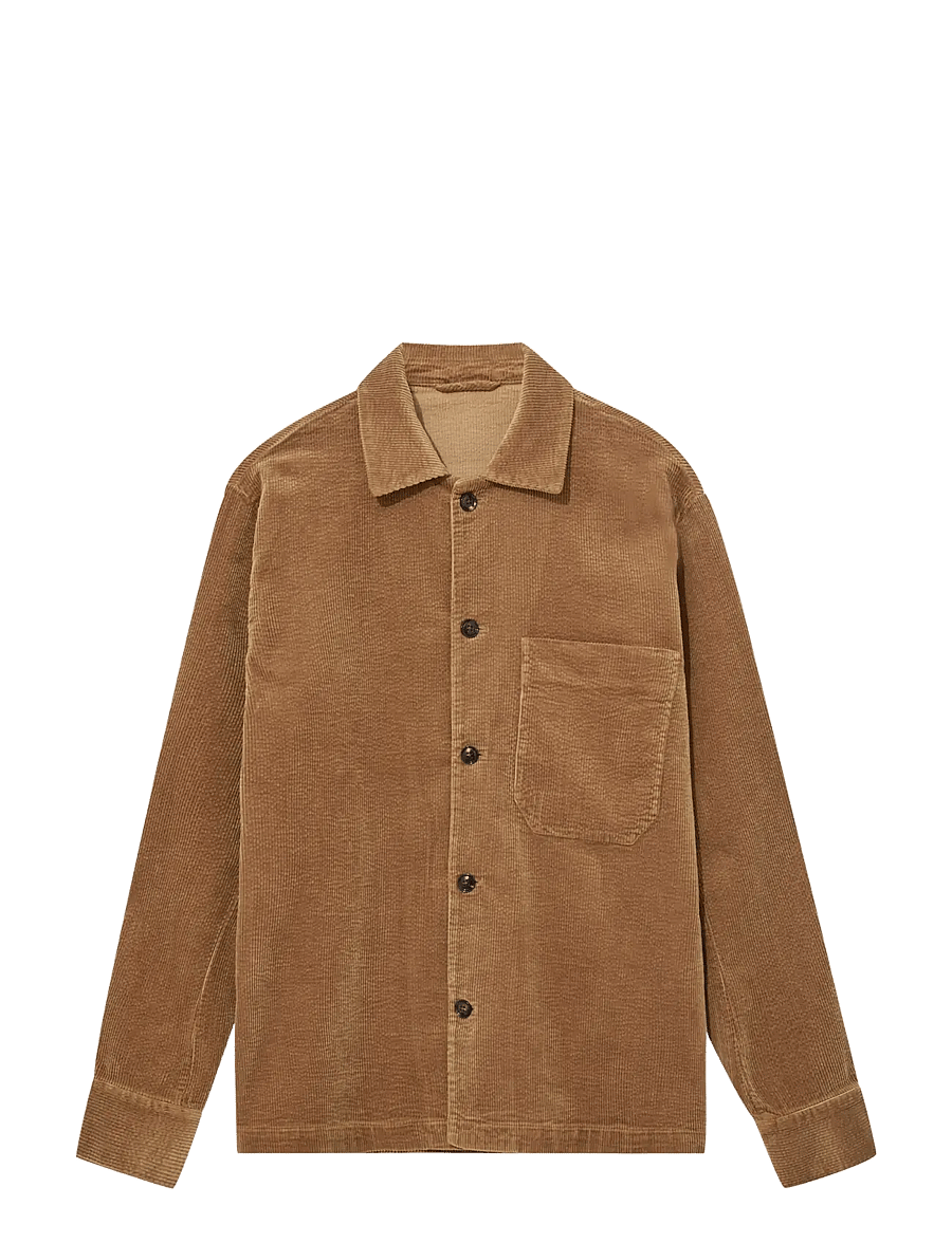 Mos Mosh Gallery - MMGConley Corduroy Overshirt - Überhemden - toffee - 0