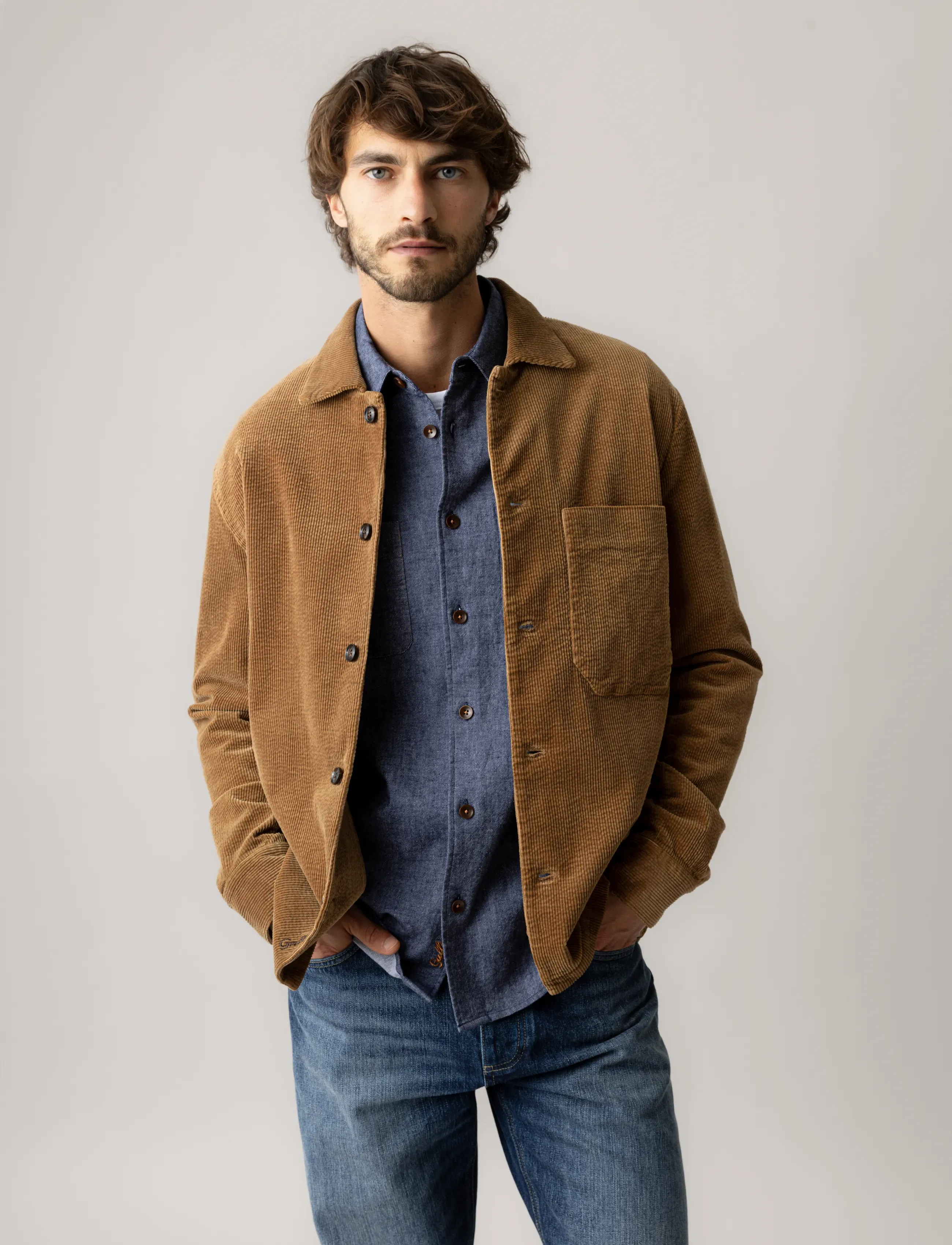 Mos Mosh Gallery MMGConley Corduroy Overshirt - Overshirts - TOFFEE / brown
