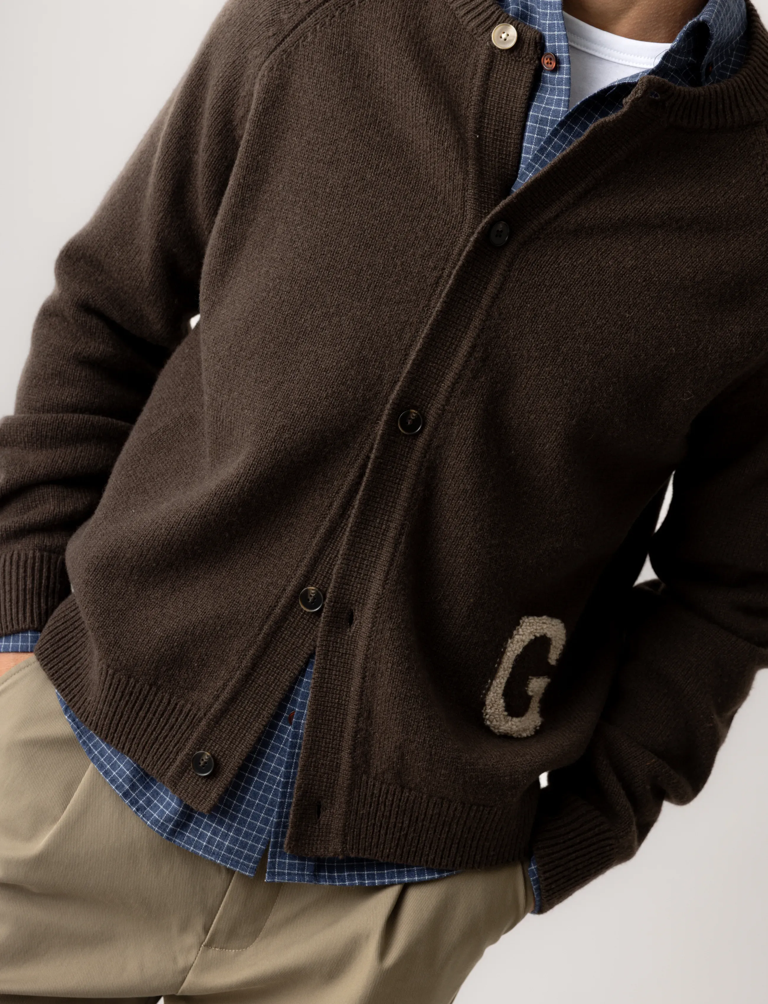 Mos Mosh Gallery Mmgrice Bomber Cardigan Knit herr – bild 2