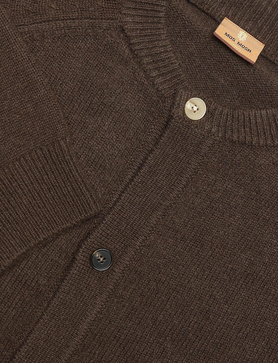 Mos Mosh Gallery - MMGRice Bomber Cardigan Knit - strickjacken - black coffee - 2