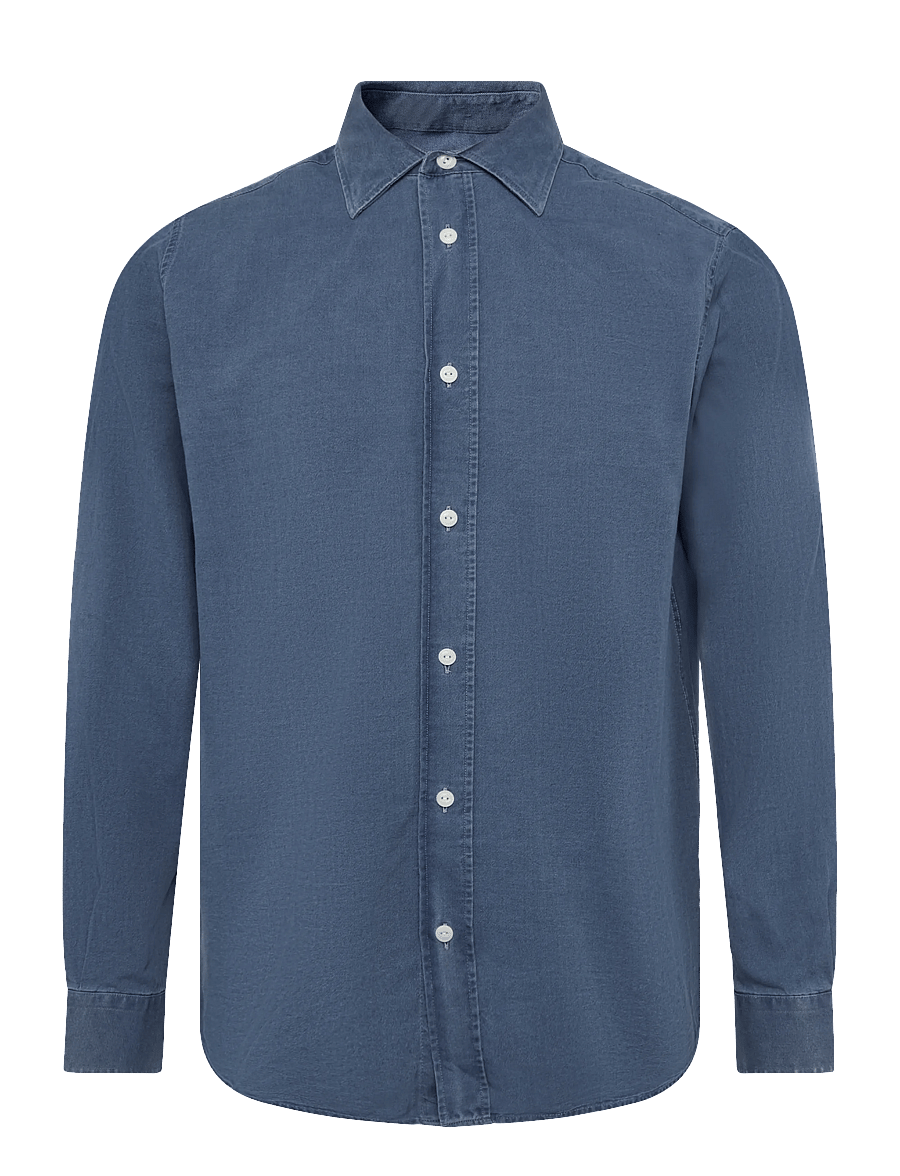 Mos Mosh Gallery - MMGMarco Oxford Indigo Shirt - oxford skjorter - indigo blue - 0