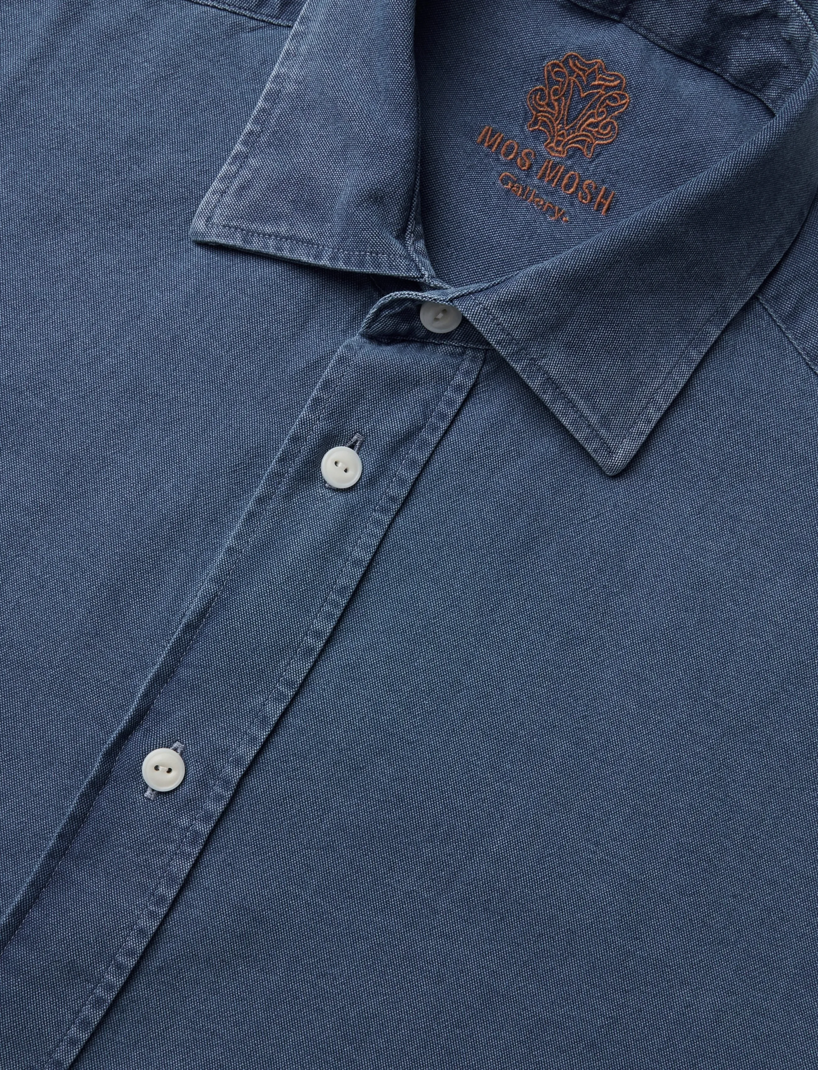 Mos Mosh Gallery - MMGMarco Oxford Indigo Shirt - oxford shirts - indigo blue - 2