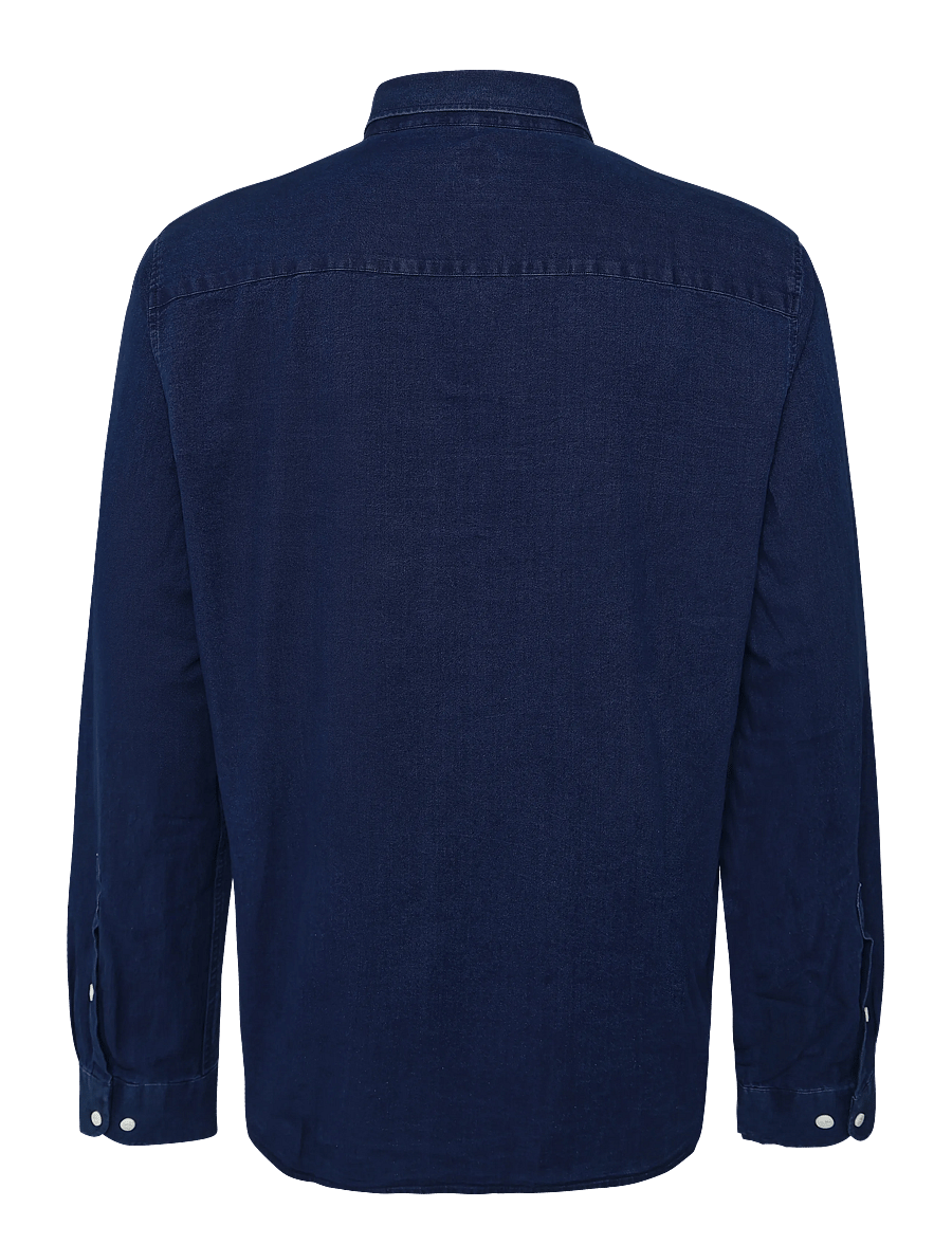Mos Mosh Gallery - MMGMarco Oxford Indigo Shirt - oxfordi särgid - indigo navy - 1