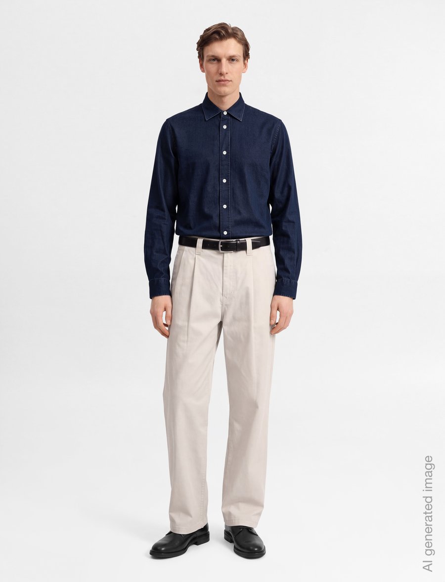 Mos Mosh Gallery - MMGMarco Oxford Indigo Shirt - oxford-hemden - indigo navy - 0