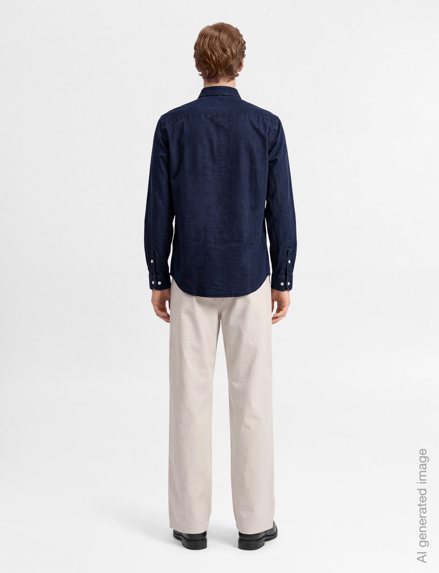 Mos Mosh Gallery - MMGMarco Oxford Indigo Shirt - oxford-hemden - indigo navy - 4