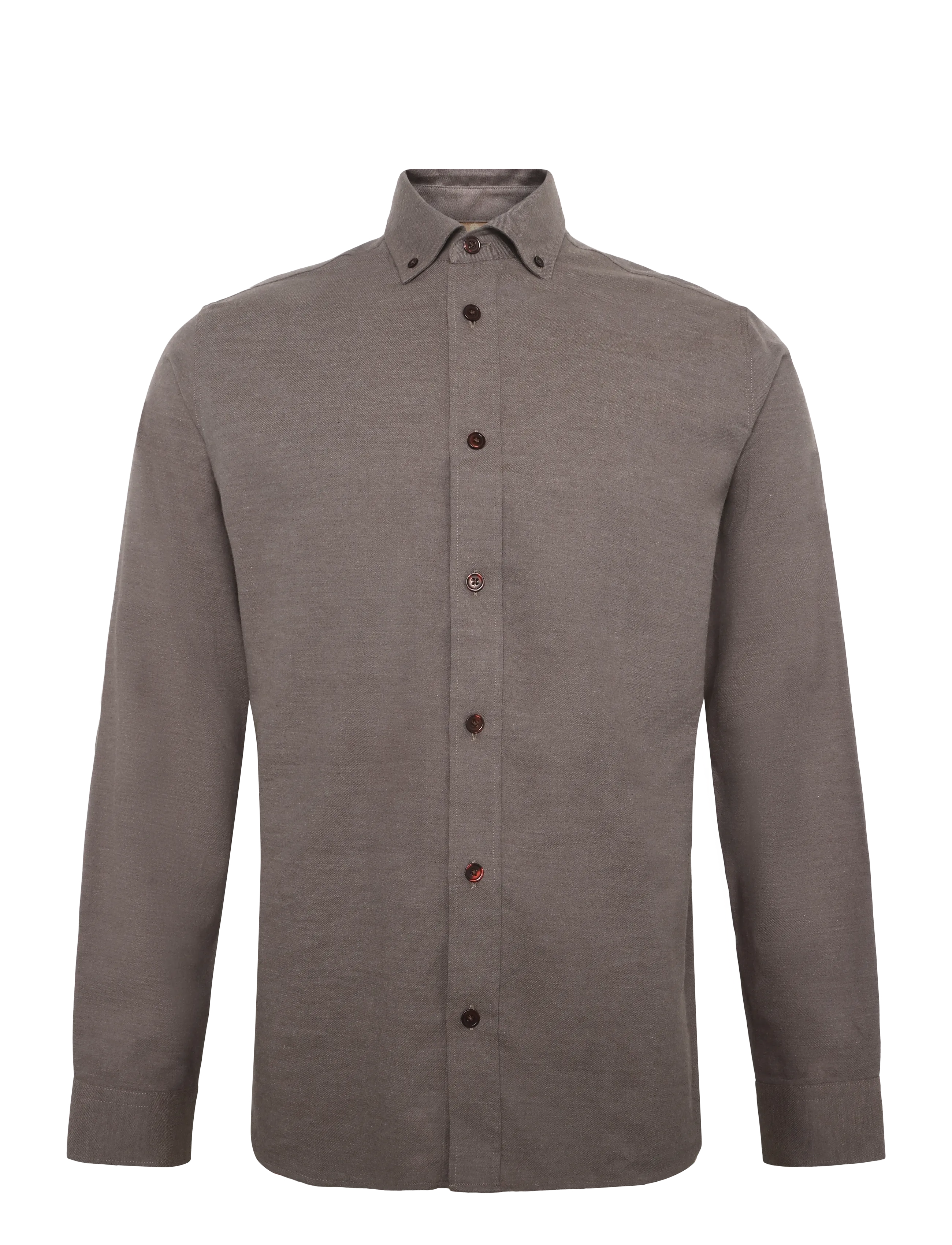 Mos Mosh Gallery MMGMarco Flannel Shirt - Mos Mosh Gallery - CHOCOLATE BROWN MELANGE / brown