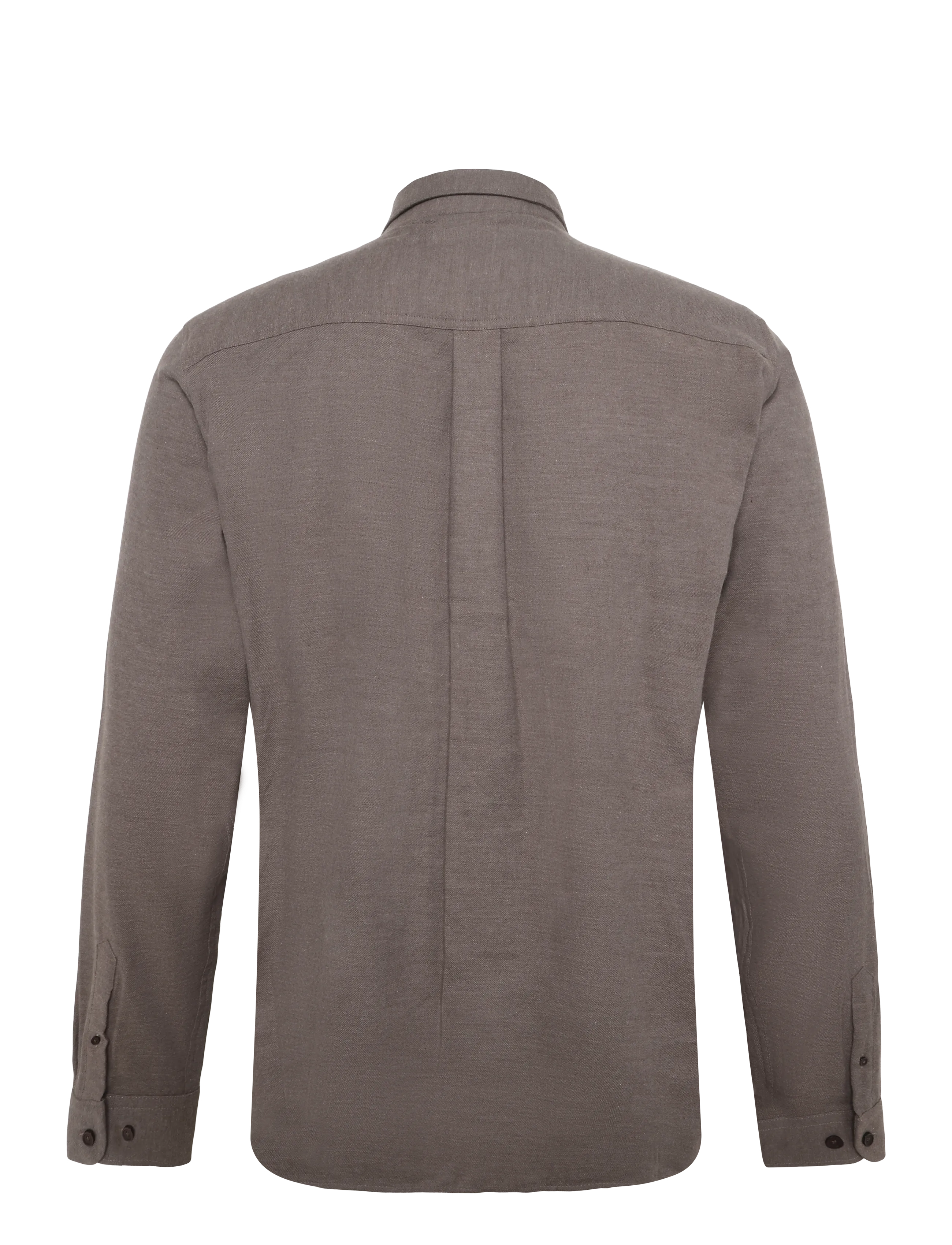 Mos Mosh Gallery - MMGMarco Flannel Shirt - flannel shirts - chocolate brown melange - 1