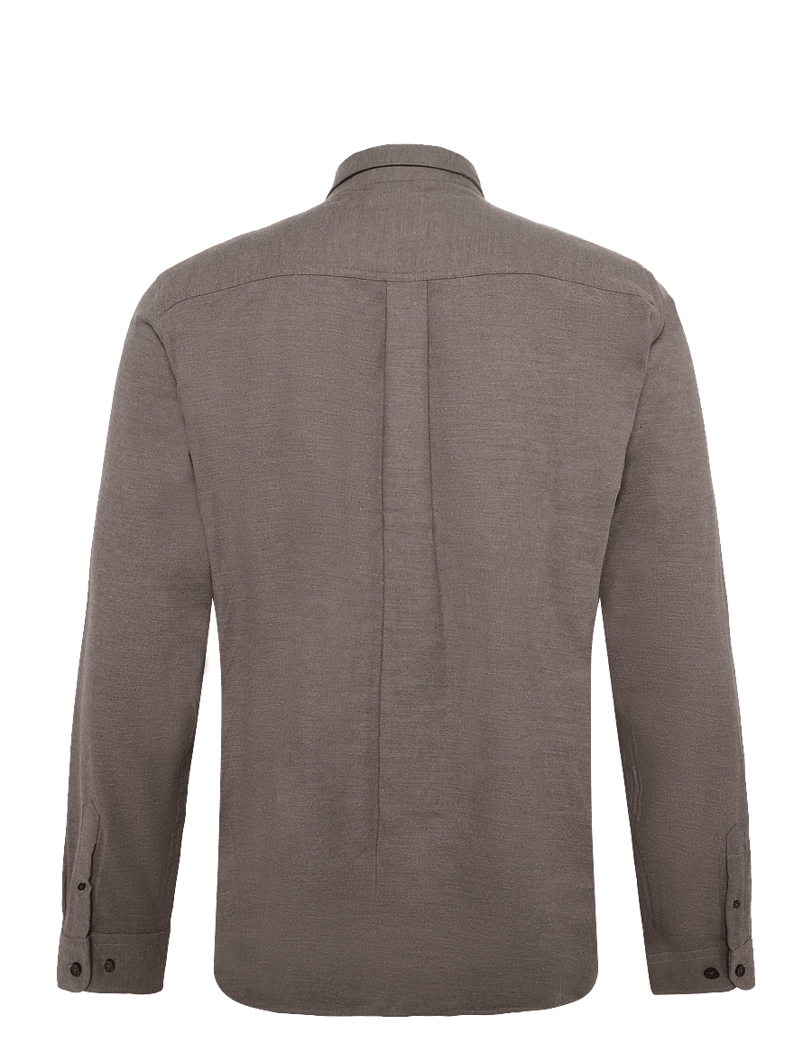 Mos Mosh Gallery - MMGMarco Flannel Shirt - flannel shirts - chocolate brown melange - 1