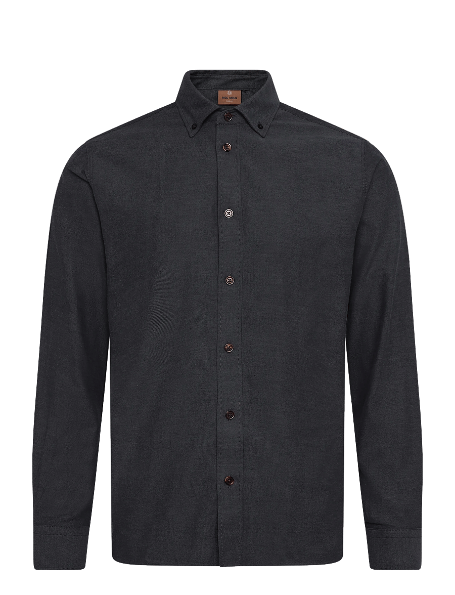 Mos Mosh Gallery - MMGMarco Flannel Shirt - flannel-skjorter - grey melange - 0