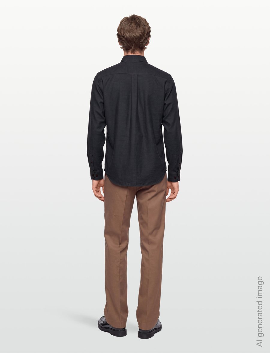 Mos Mosh Gallery - MMGMarco Flannel Shirt - flanellsärgid - grey melange - 4