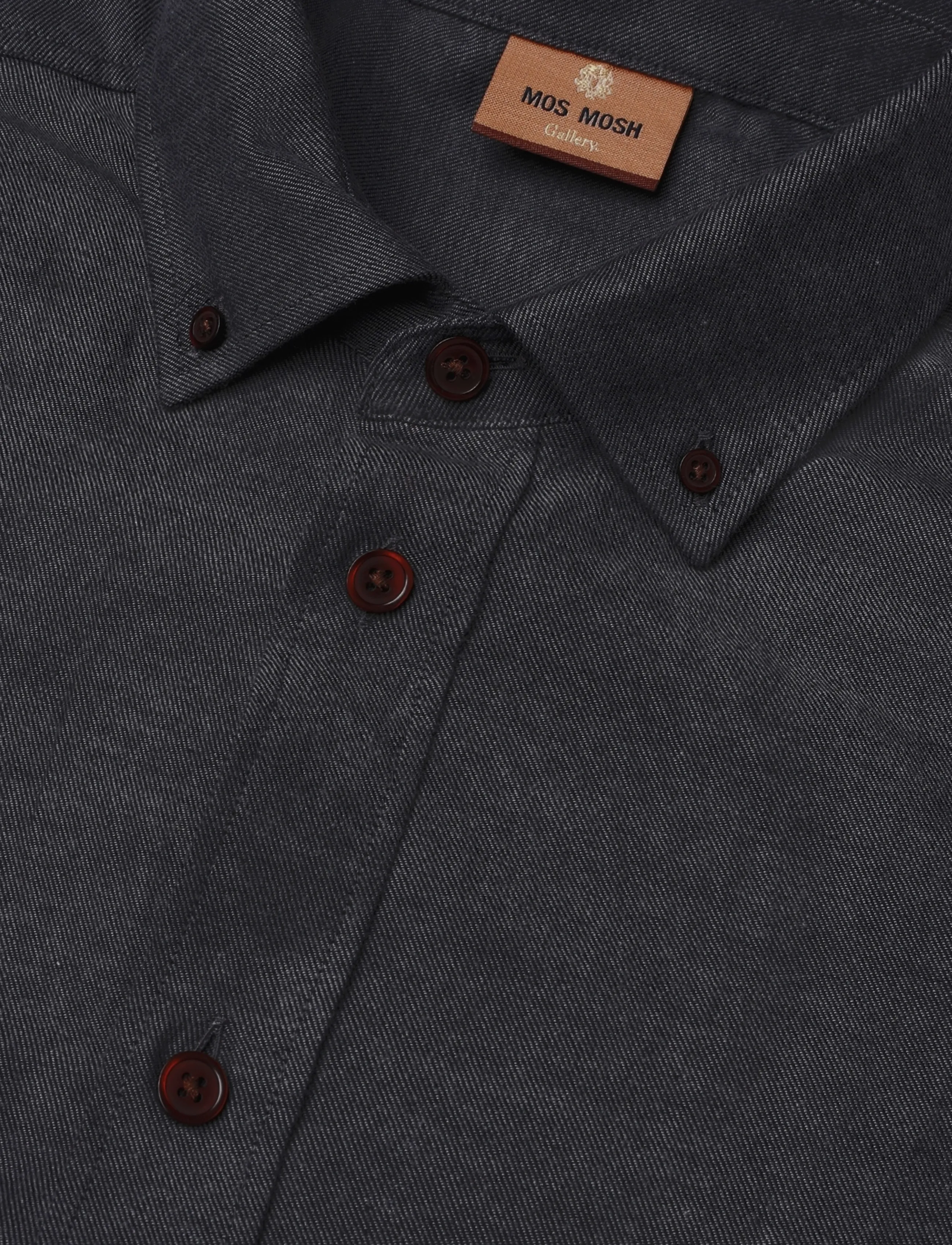 Mos Mosh Gallery - MMGMarco Flannel Shirt - grey melange - 2