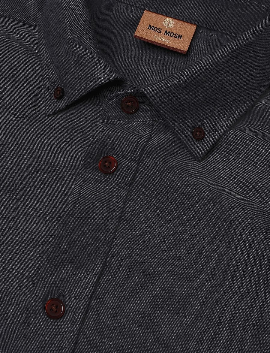 Mos Mosh Gallery - MMGMarco Flannel Shirt - flannel-skjorter - grey melange - 2