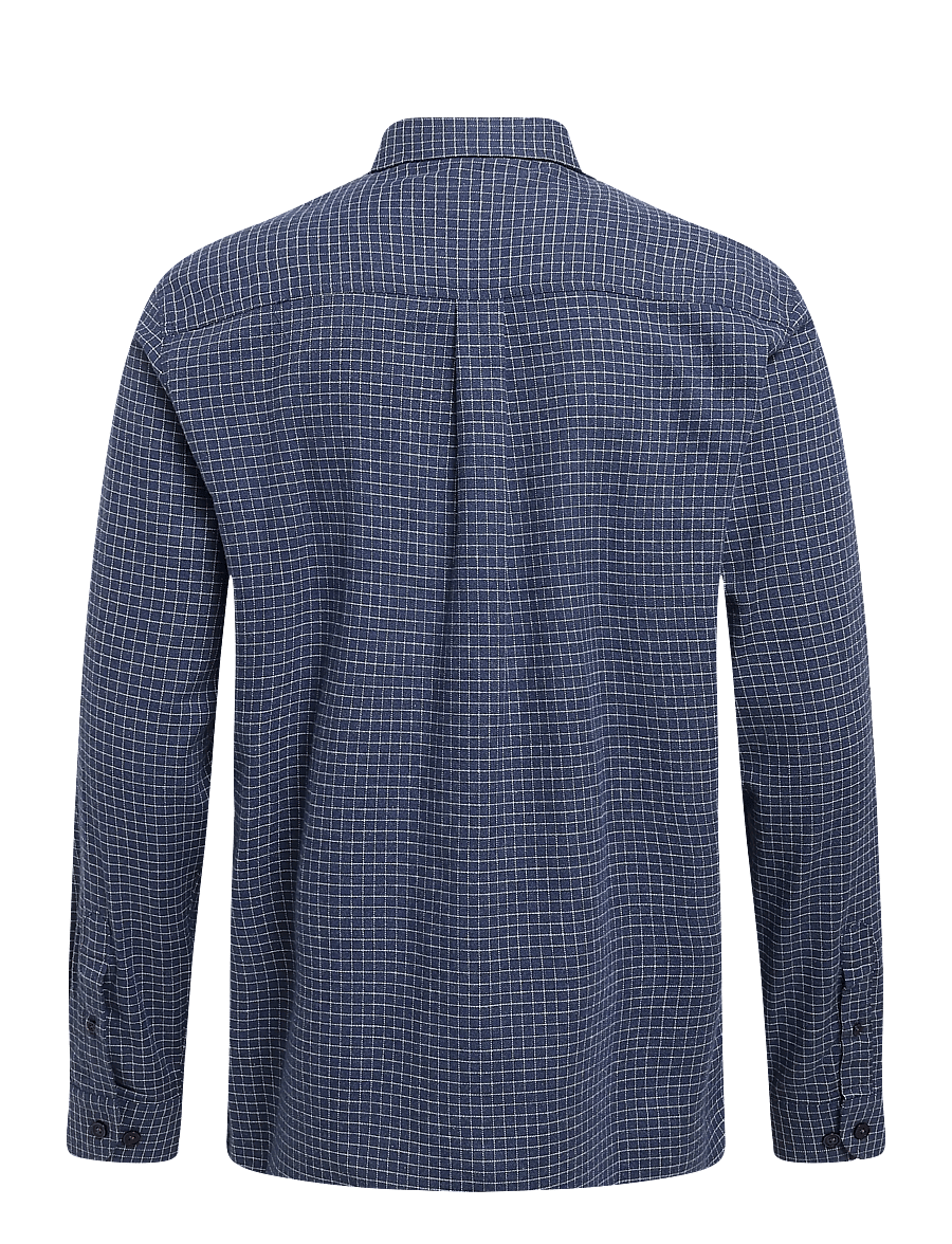 Mos Mosh Gallery - MMGMarco Flannel Shirt - flanellsärgid - navy check - 1