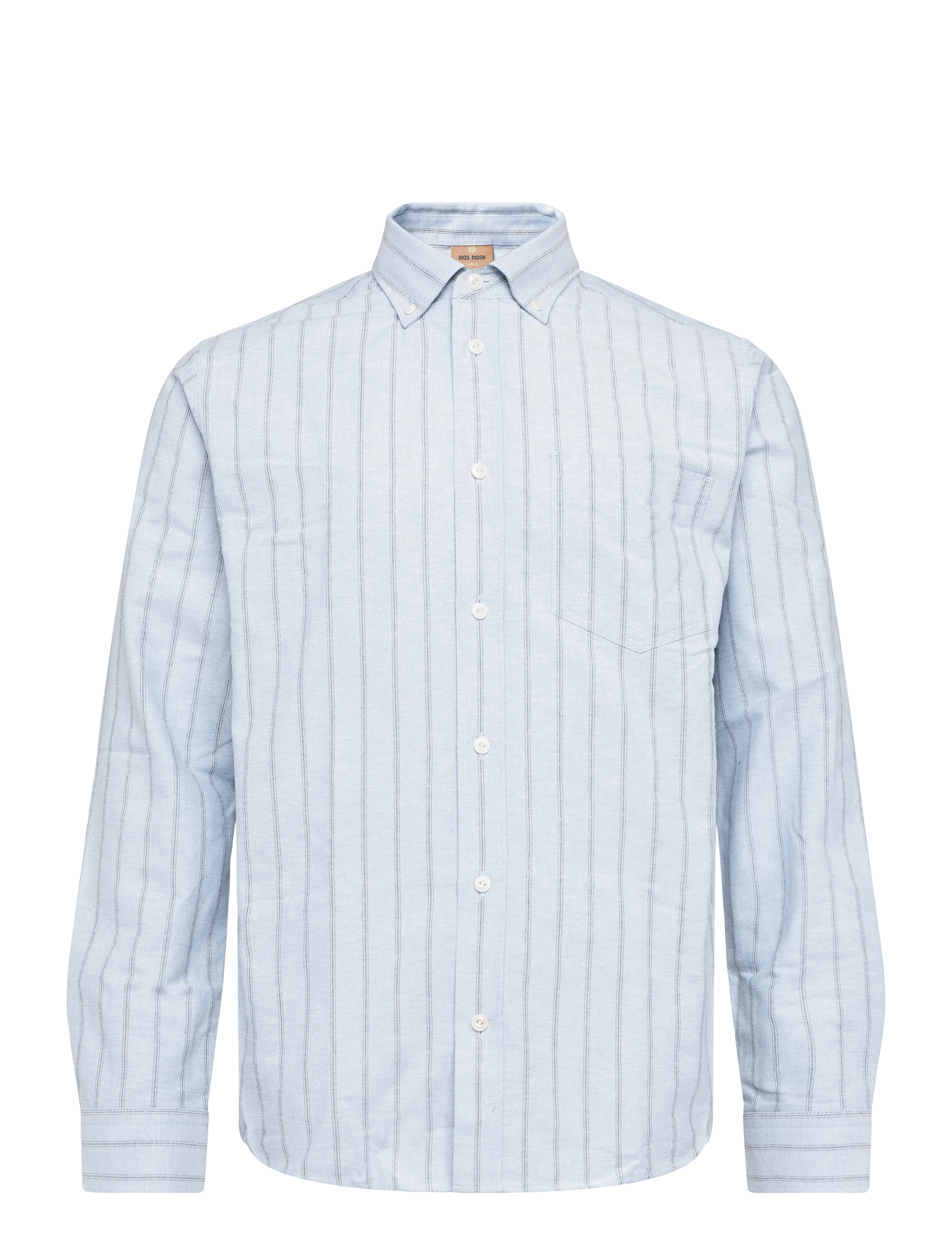 Mos Mosh Gallery MMGMarco Brush Shirt - Randiga skjortor - LIGHT BLUE / blue