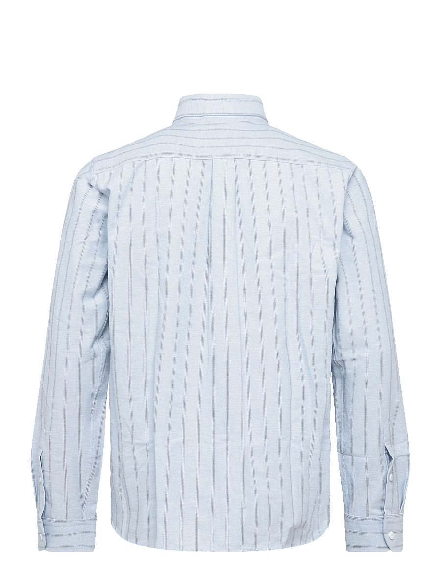 Mos Mosh Gallery - MMGMarco Brush Shirt - randiga skjortor - light blue - 1
