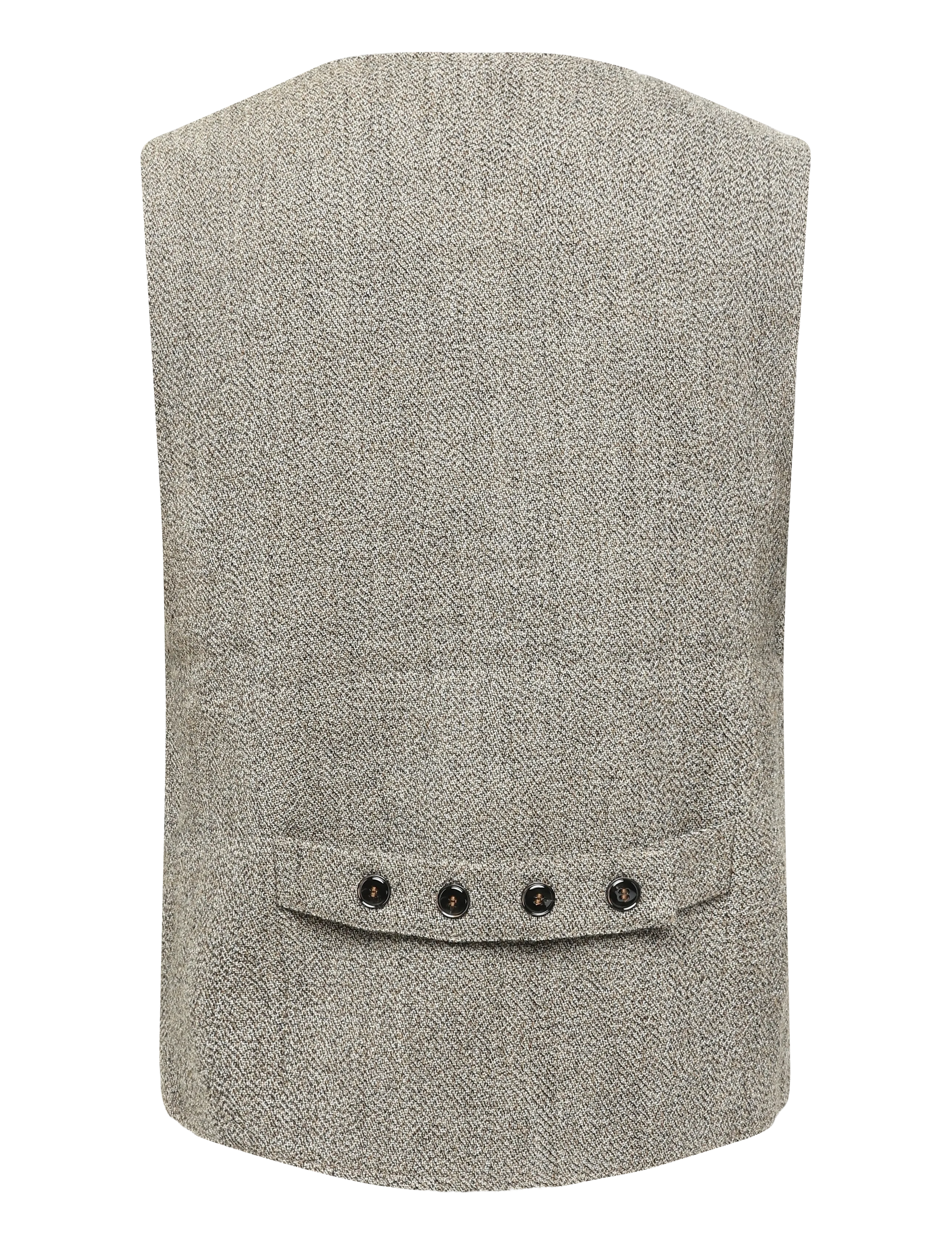 Mos Mosh Gallery - MMGConor Tweed Waistcoat - toffee - 1