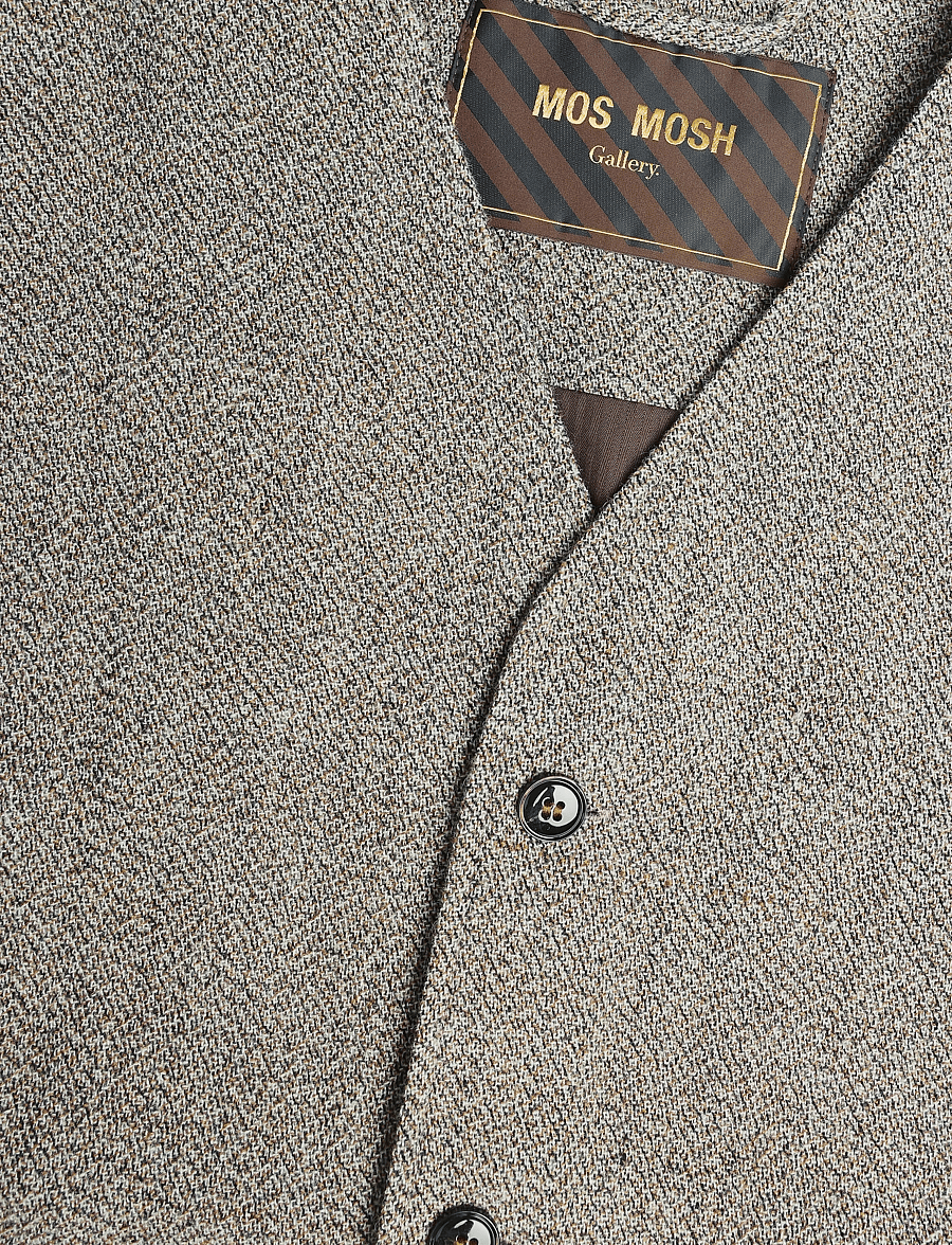 Mos Mosh Gallery - MMGConor Tweed Waistcoat - strickwesten - toffee - 3