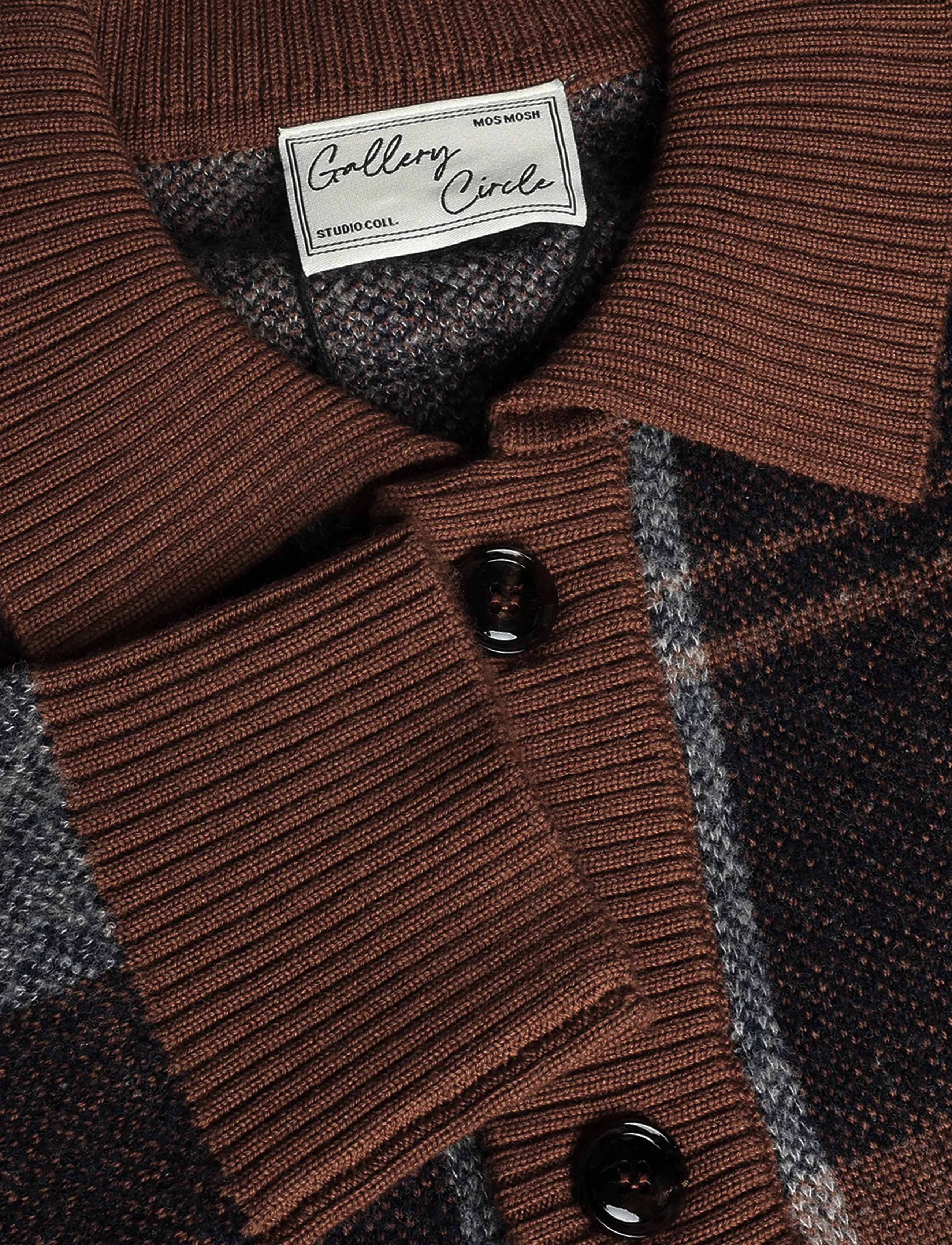 Mos Mosh Gallery - MMGWando Cardigan Knit - kardiganid - cocoa brown - 2