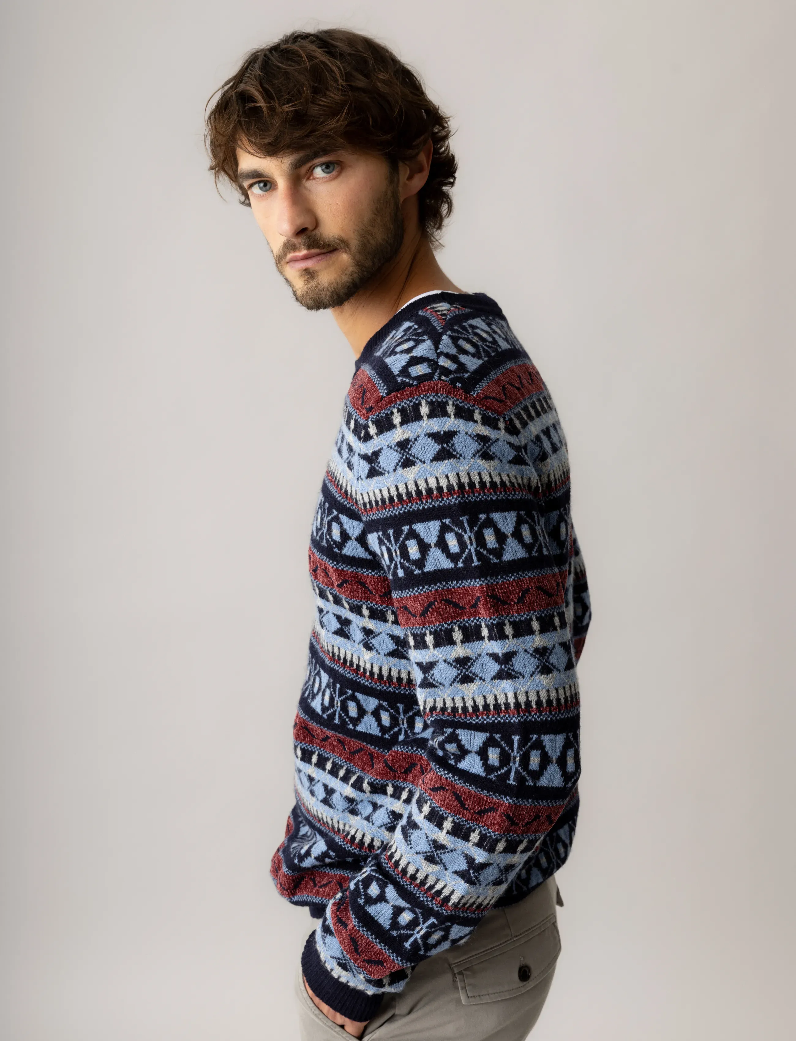 Mmgpatterson Jacquard Crew Knit