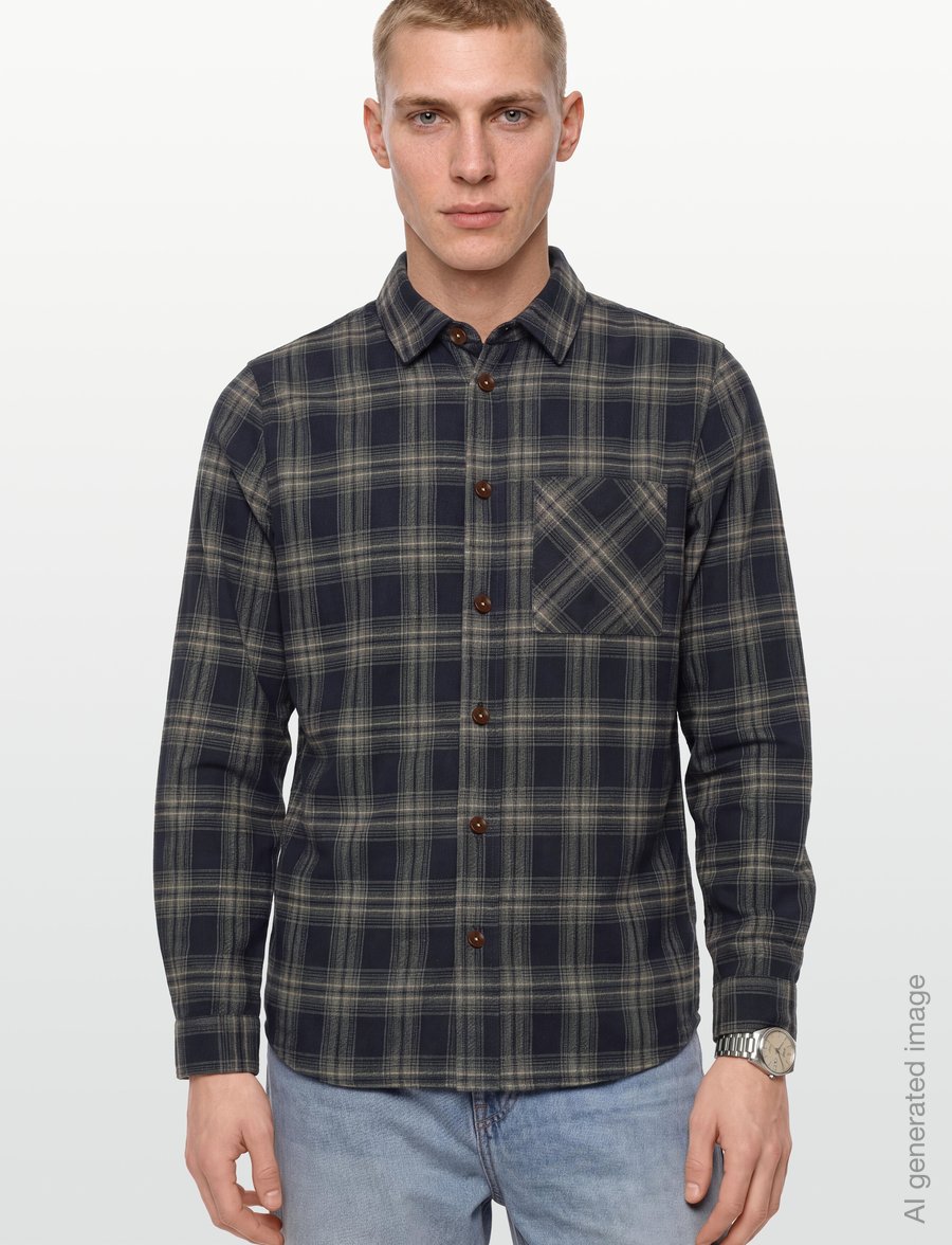 Mos Mosh Gallery - MMGDavid Bruse Overshirt - Überhemden - salute navy - 3