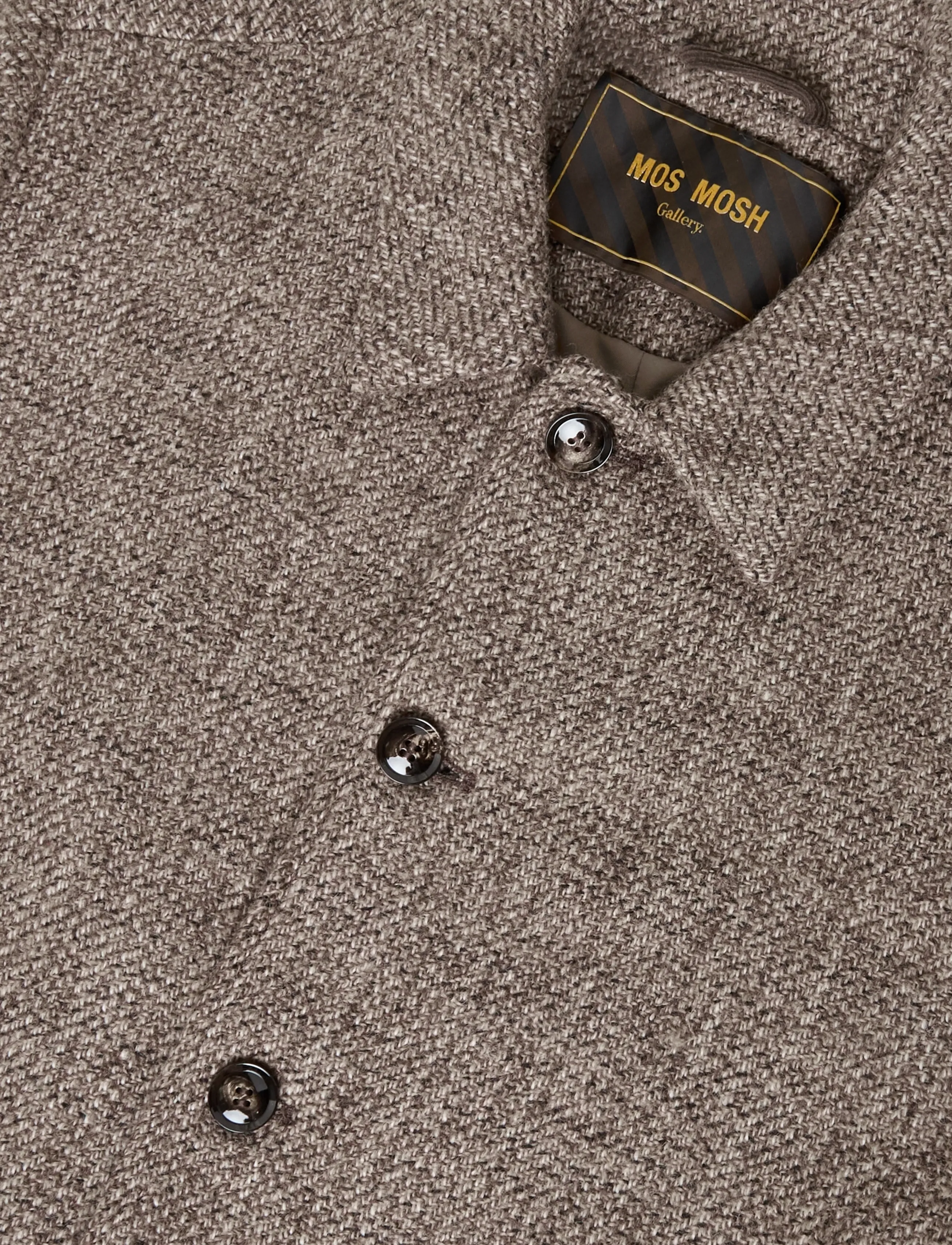 Mos Mosh Gallery - MMGBarkley Tweed Coat - winter jackets - chocolate brown melange - 4