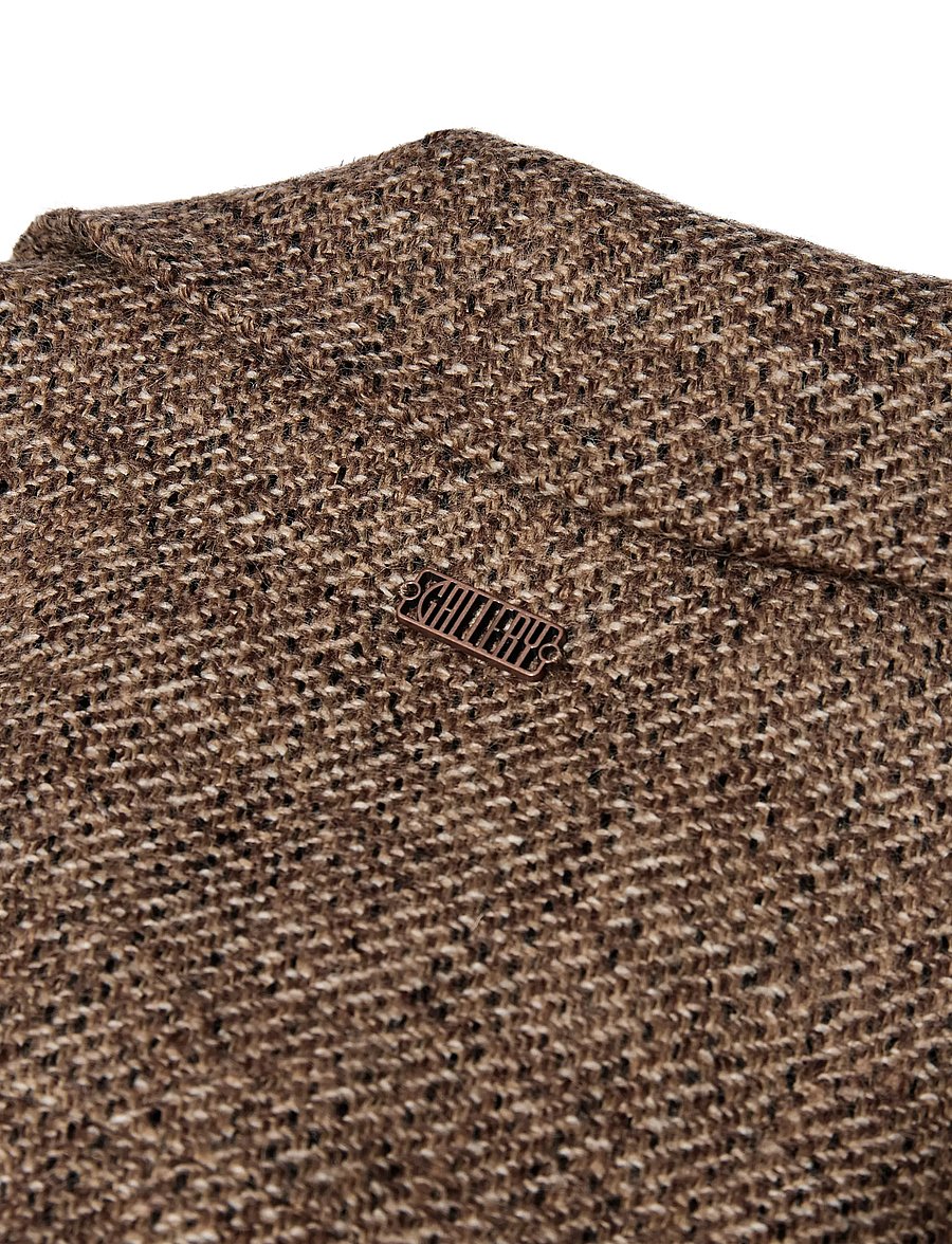 Mos Mosh Gallery - MMGBarkley Tweed Coat - winter jackets - chocolate brown melange - 4