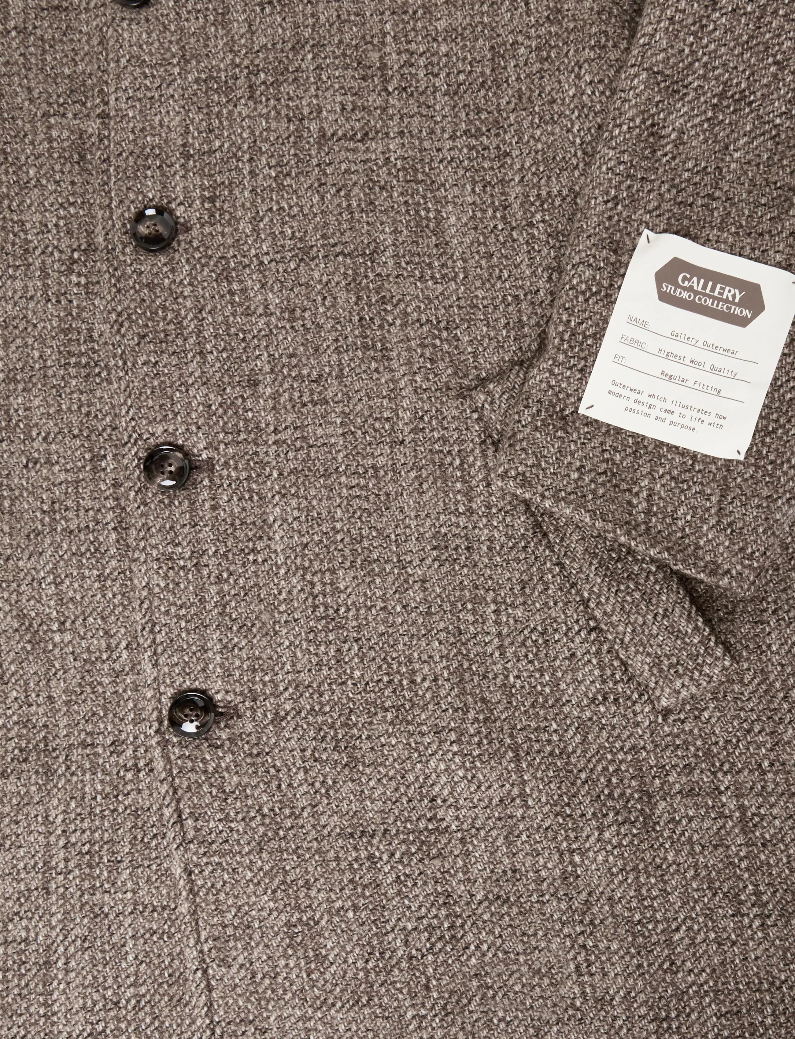 Mos Mosh Gallery - MMGBarkley Tweed Coat - winter jackets - chocolate brown melange - 5