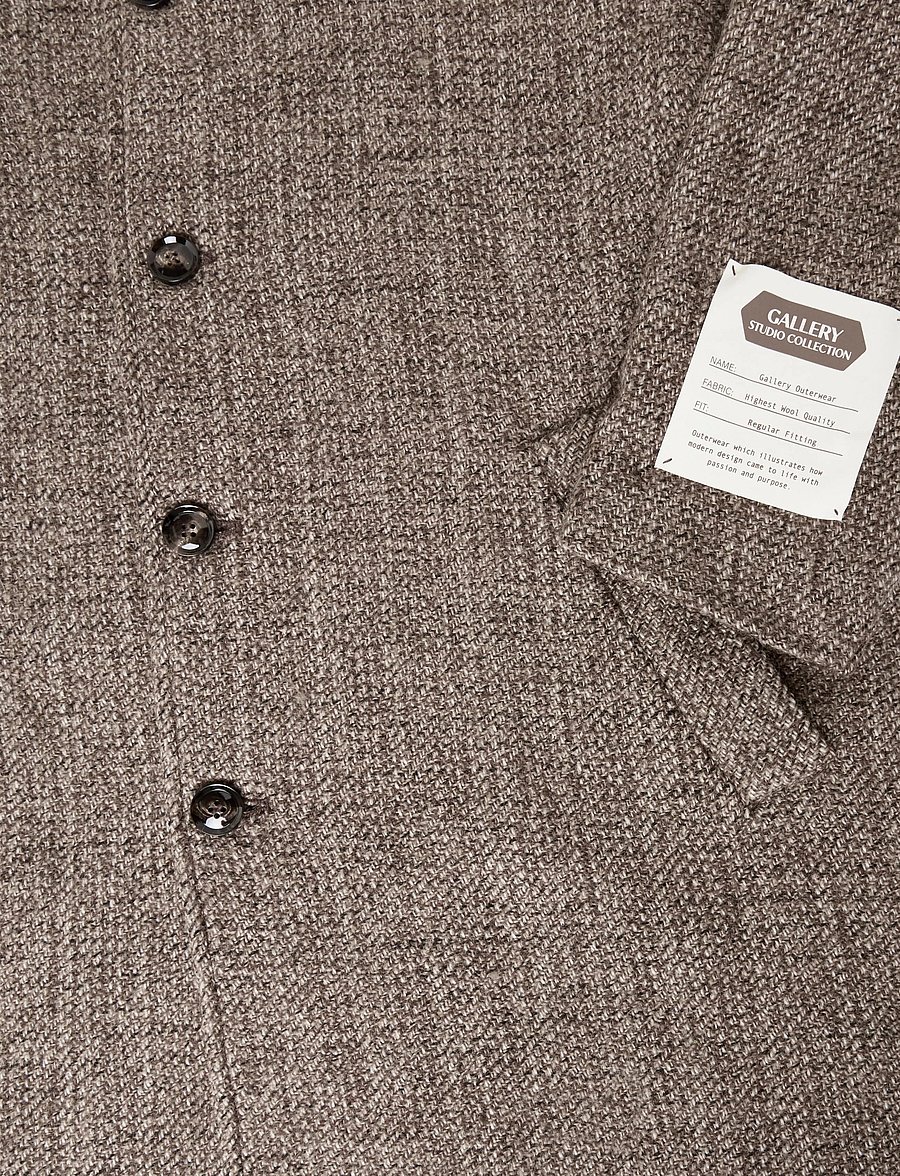 Mos Mosh Gallery - MMGBarkley Tweed Coat - vinterjakker - chocolate brown melange - 5