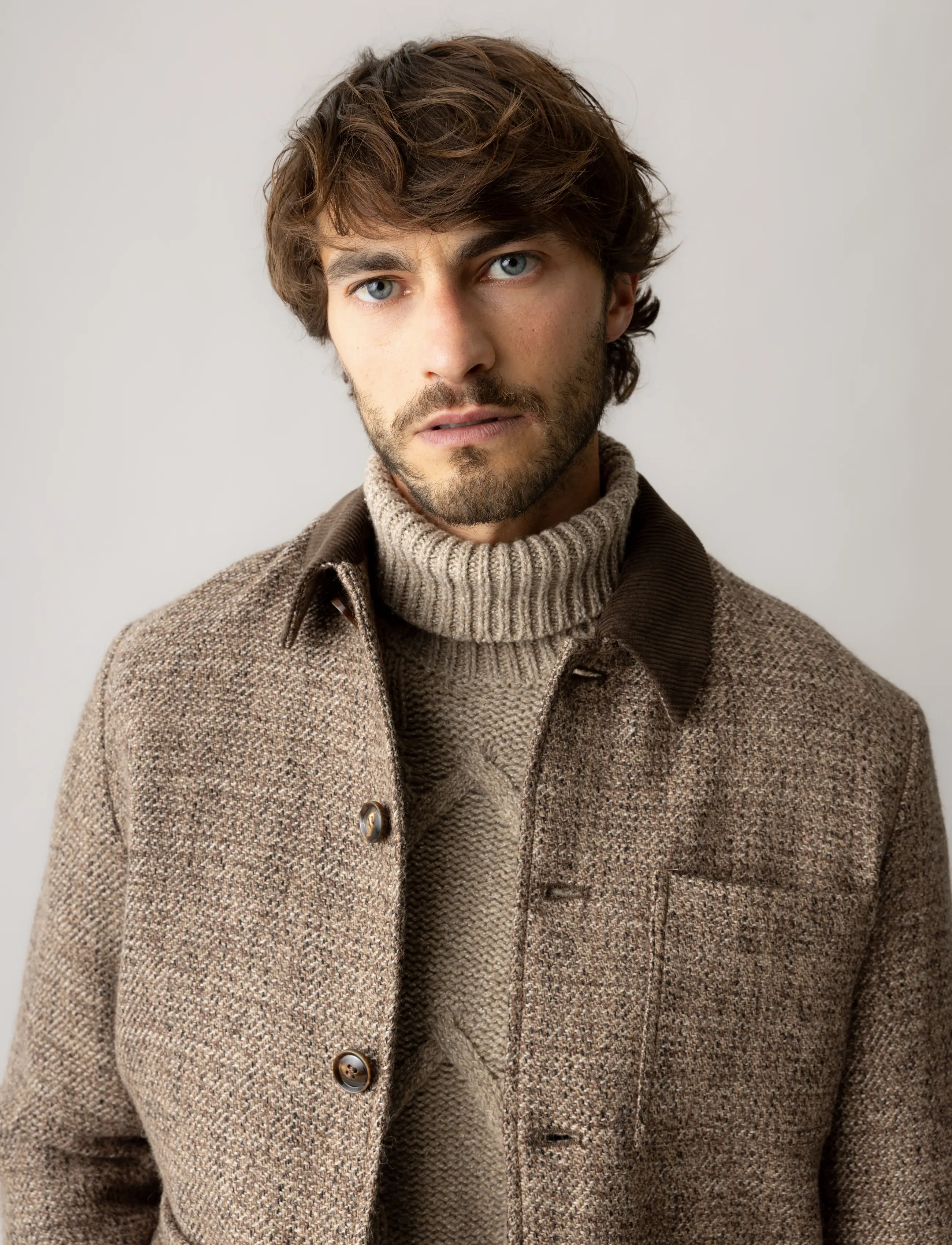 Mos Mosh Gallery - MMGWarren Tweed Jacket - vinterjackor - chocolate brown - 3