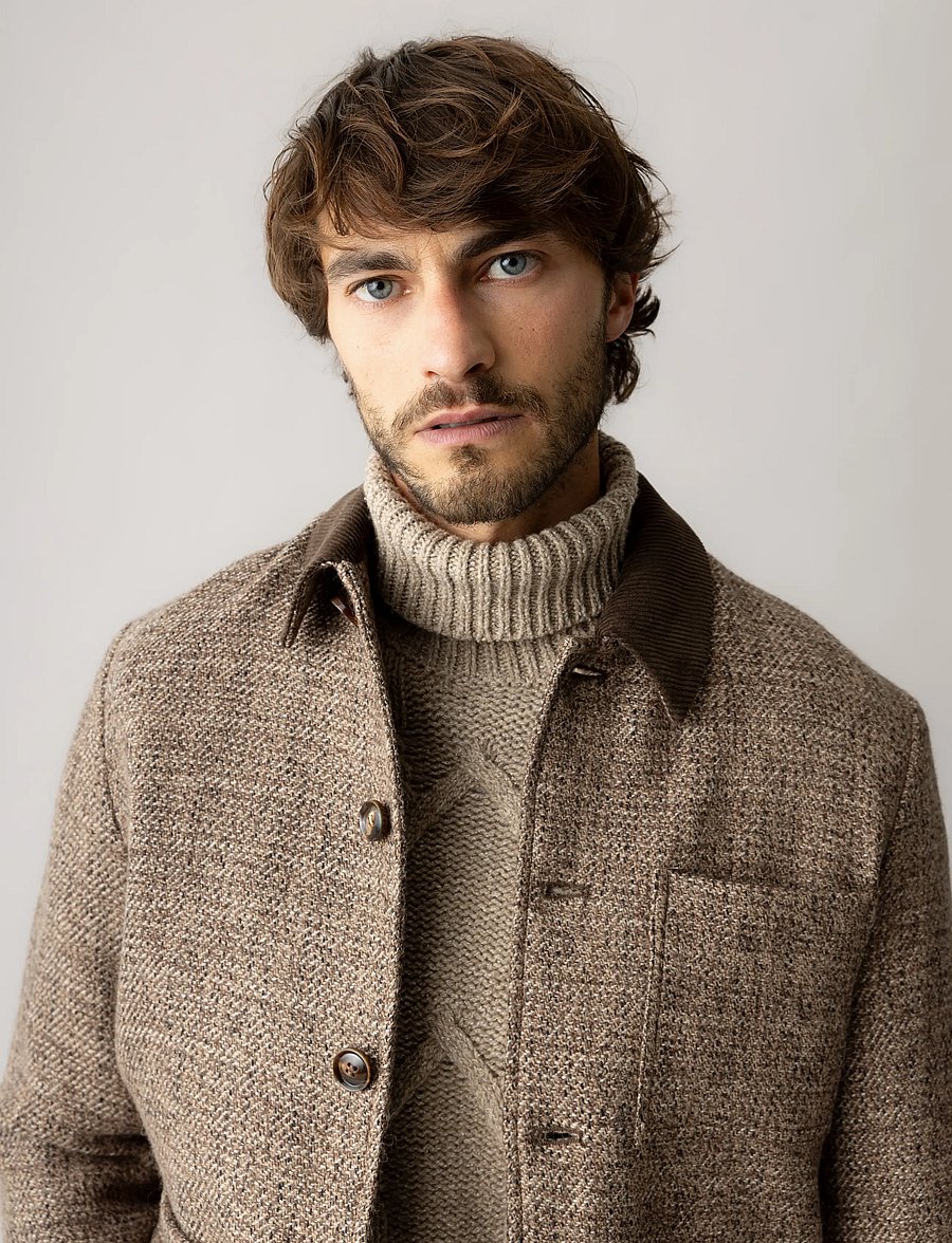 Mos Mosh Gallery - MMGWarren Tweed Jacket - vinterjackor - chocolate brown - 3