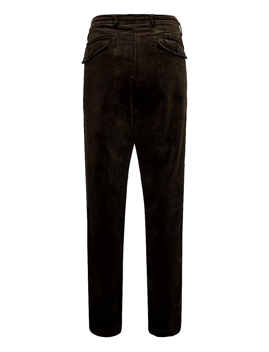 Mos Mosh Gallery - MMGHunt Corduroy Pant - vabaajapüksid - black coffee - 1