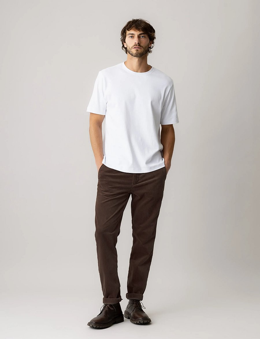 Mos Mosh Gallery - MMGHunt Corduroy Pant - vabaajapüksid - black coffee - 0