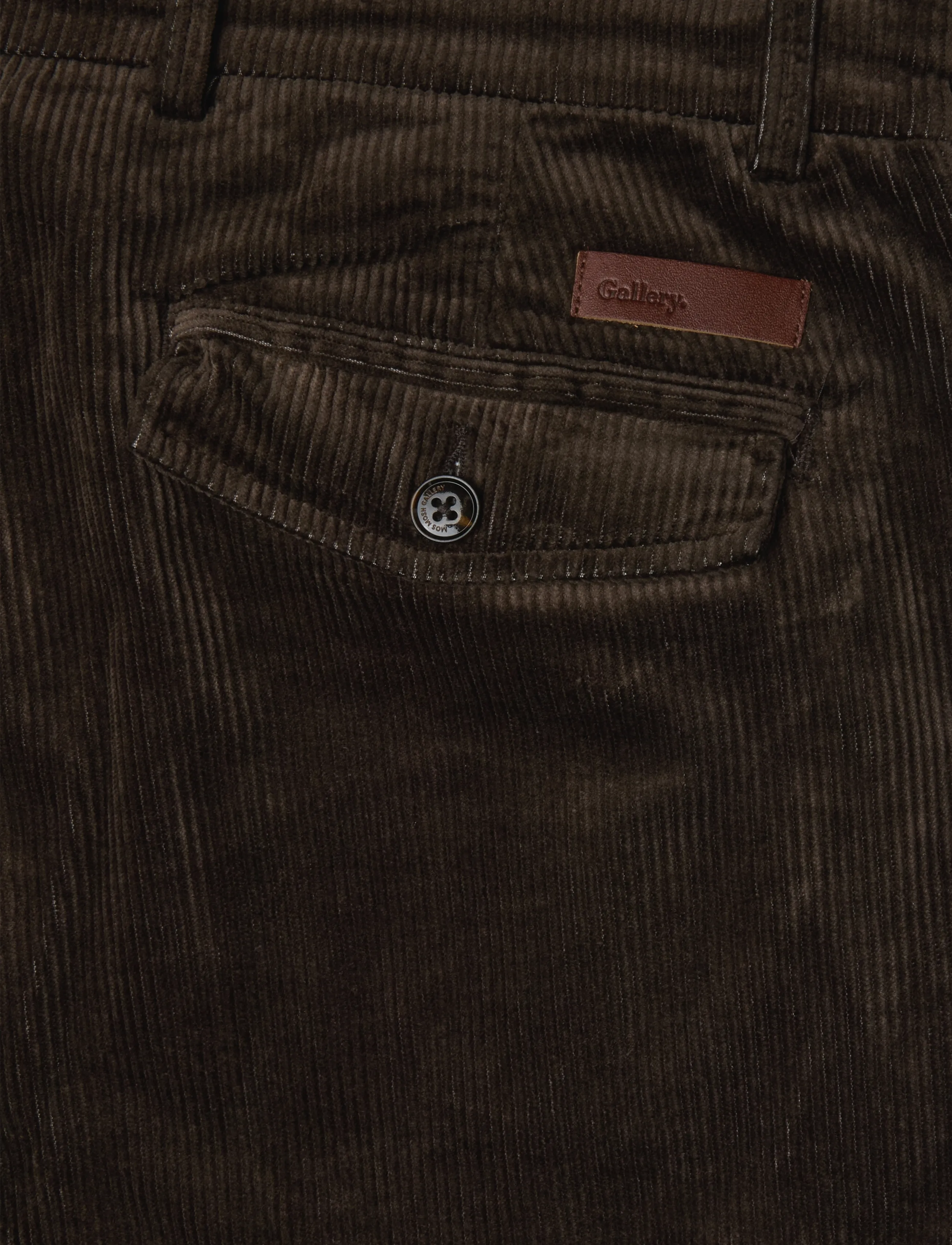 Mos Mosh Gallery - MMGHunt Corduroy Pant - vabaajapüksid - black coffee - 2