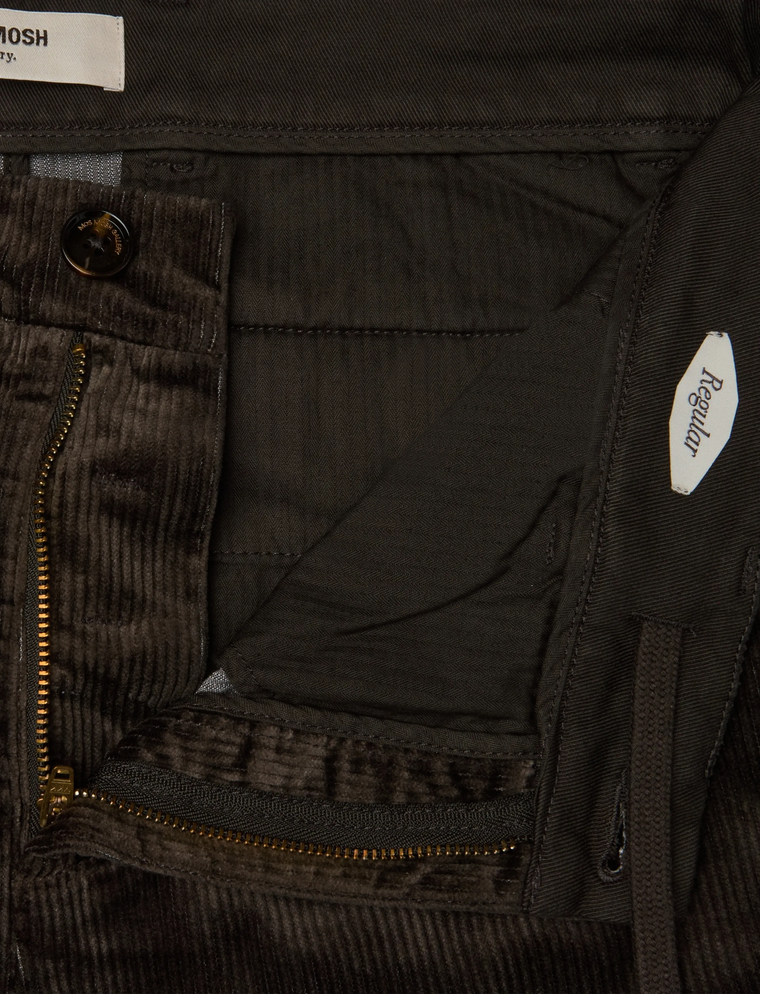 Mos Mosh Gallery - MMGHunt Corduroy Pant - vabaajapüksid - black coffee - 3