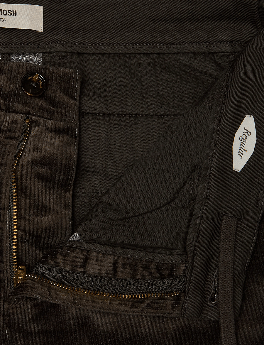 Mos Mosh Gallery - MMGHunt Corduroy Pant - vabaajapüksid - black coffee - 3