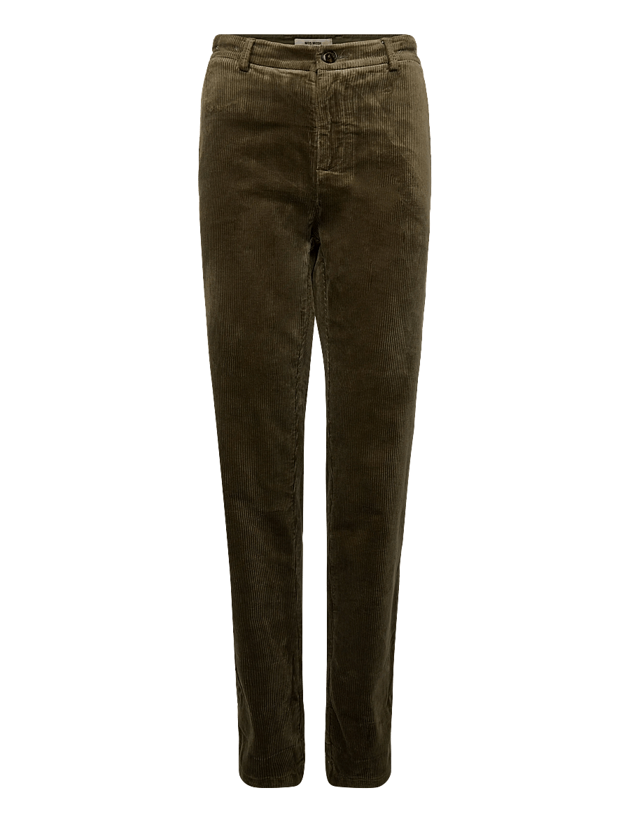 Mos Mosh Gallery - MMGHunt Corduroy Pant - vabaajapüksid - olive night - 0