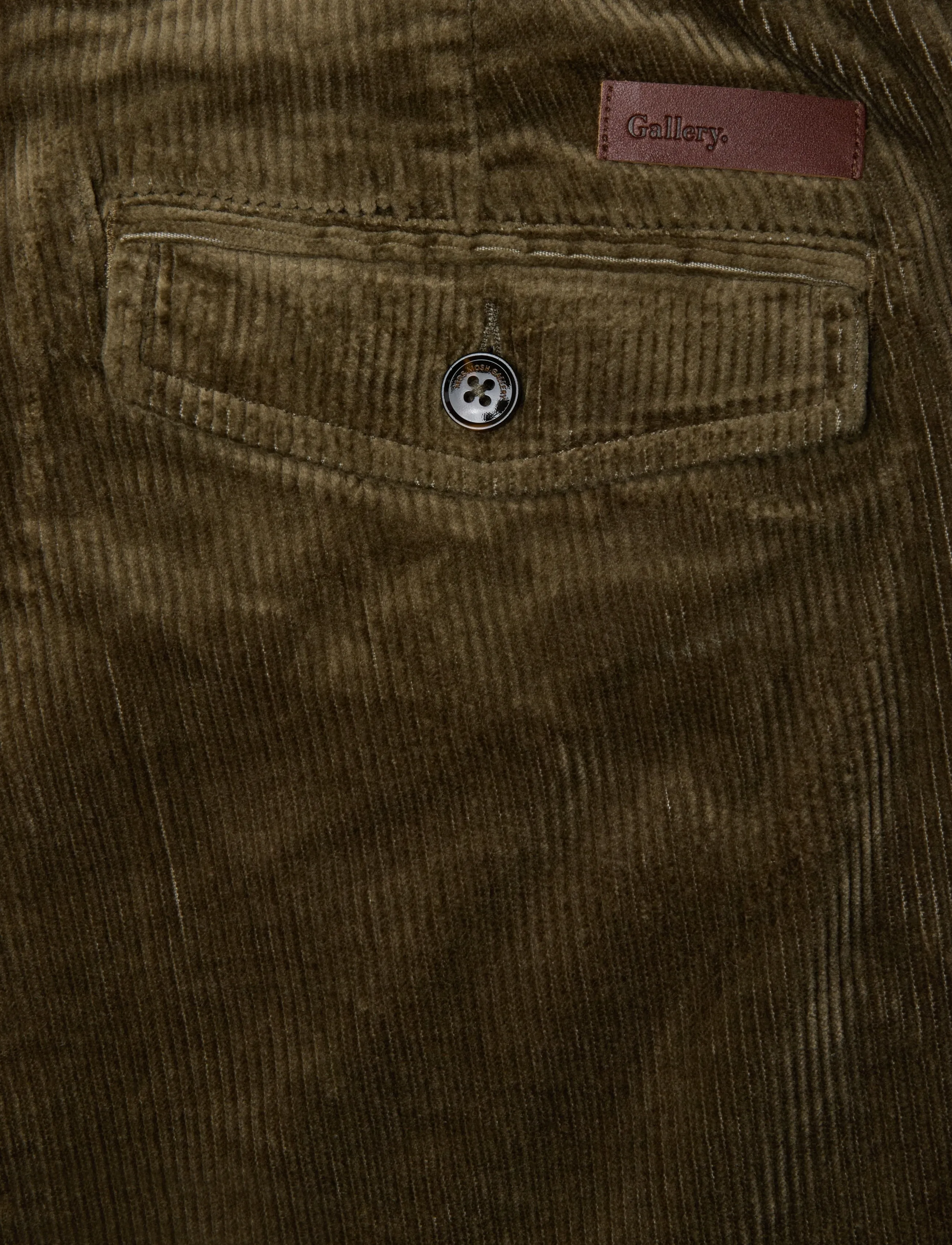 Mos Mosh Gallery - MMGHunt Corduroy Pant - vabaajapüksid - olive night - 2