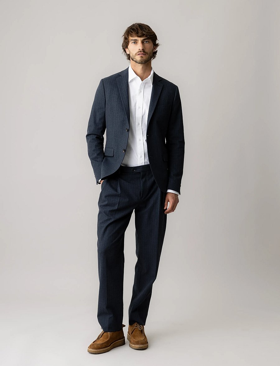 Mos Mosh Gallery - MMGJames Pin Soft Blazer - salute navy - 0