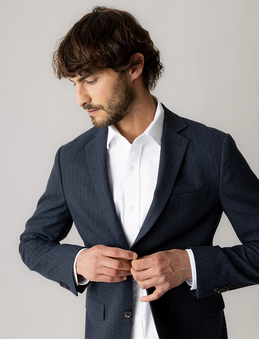 Mos Mosh Gallery - MMGJames Pin Soft Blazer - salute navy - 3