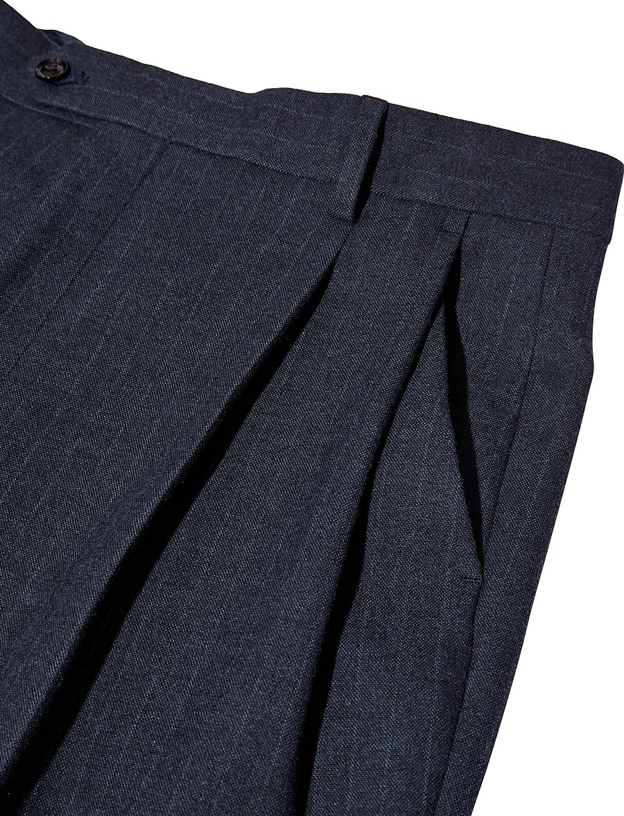 Mos Mosh Gallery - MMGBennett Pin Soft Pant - casual byxor - salute navy - 4