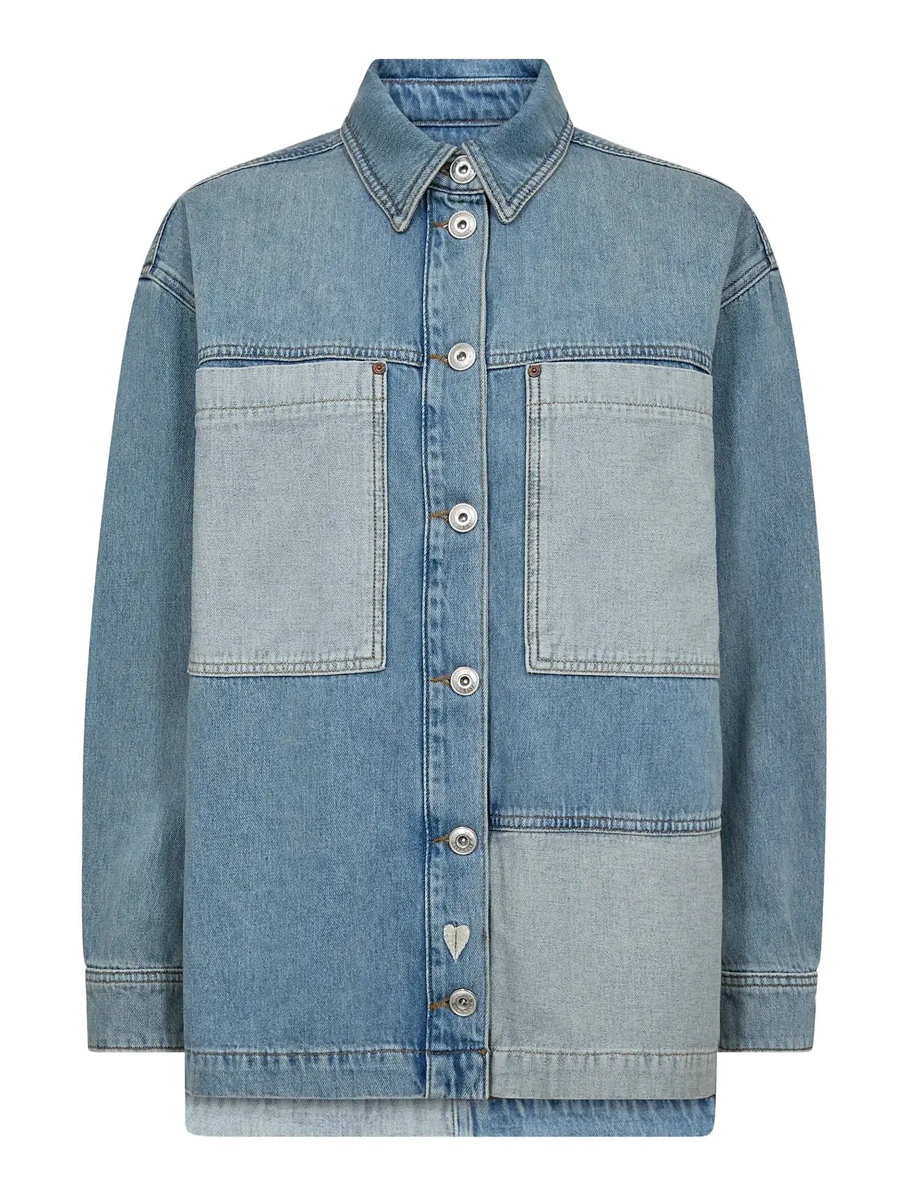 MOS MOSH Mmlydia Block Shirt - Blue - XS