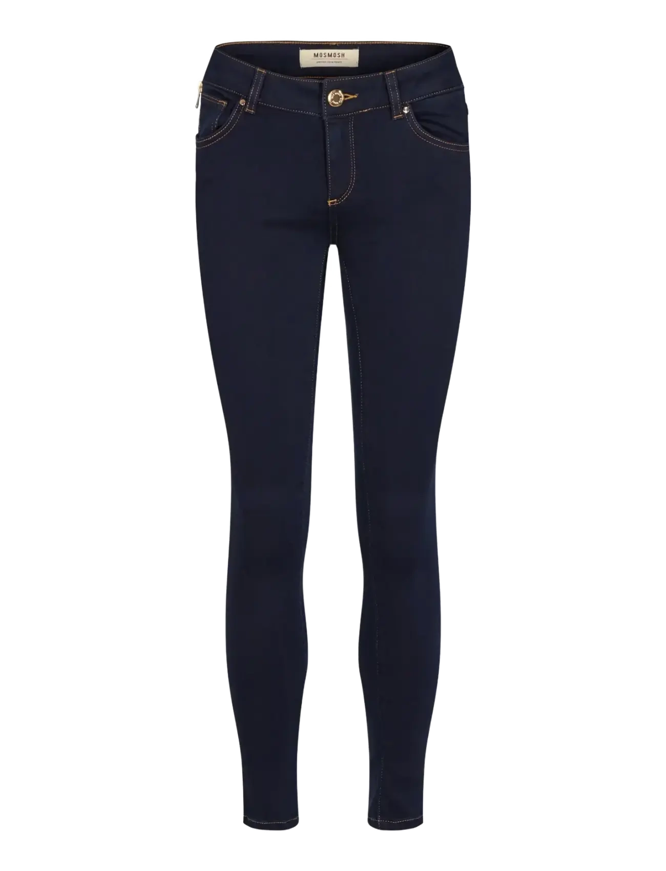 MOS MOSH Victoria 7/8 Silk Touch Jeans - Jeans - DK. BLUE DENIM / blue