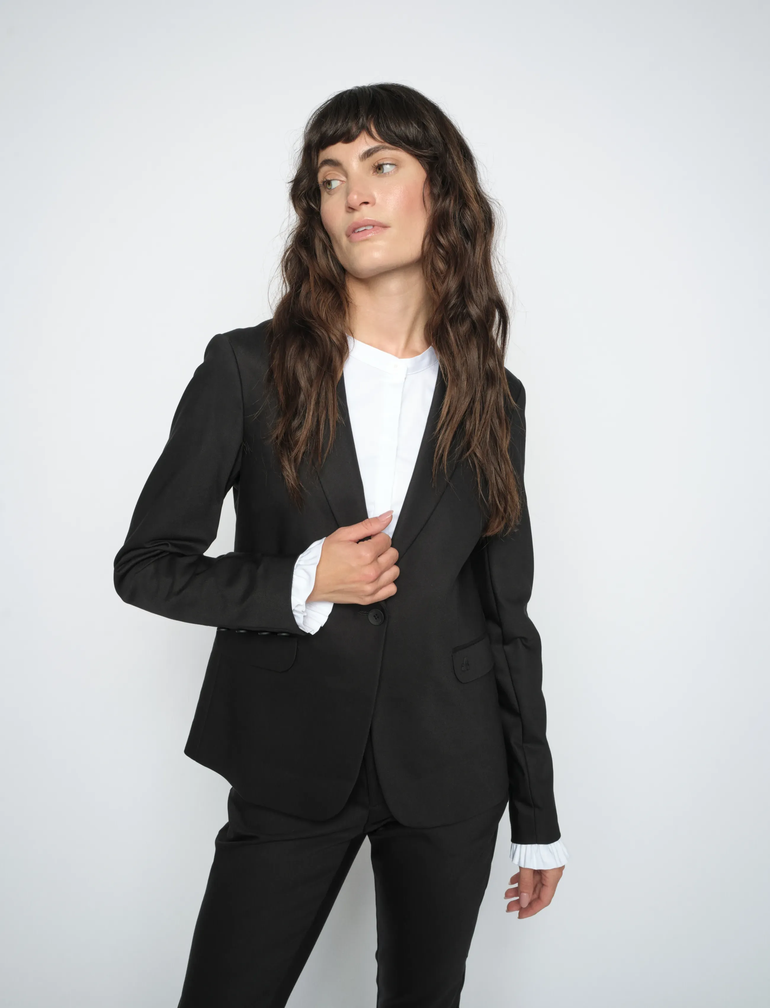 MOS MOSH Blake Night Blazer, Kvinder, Blazer, Sort, Str: 40